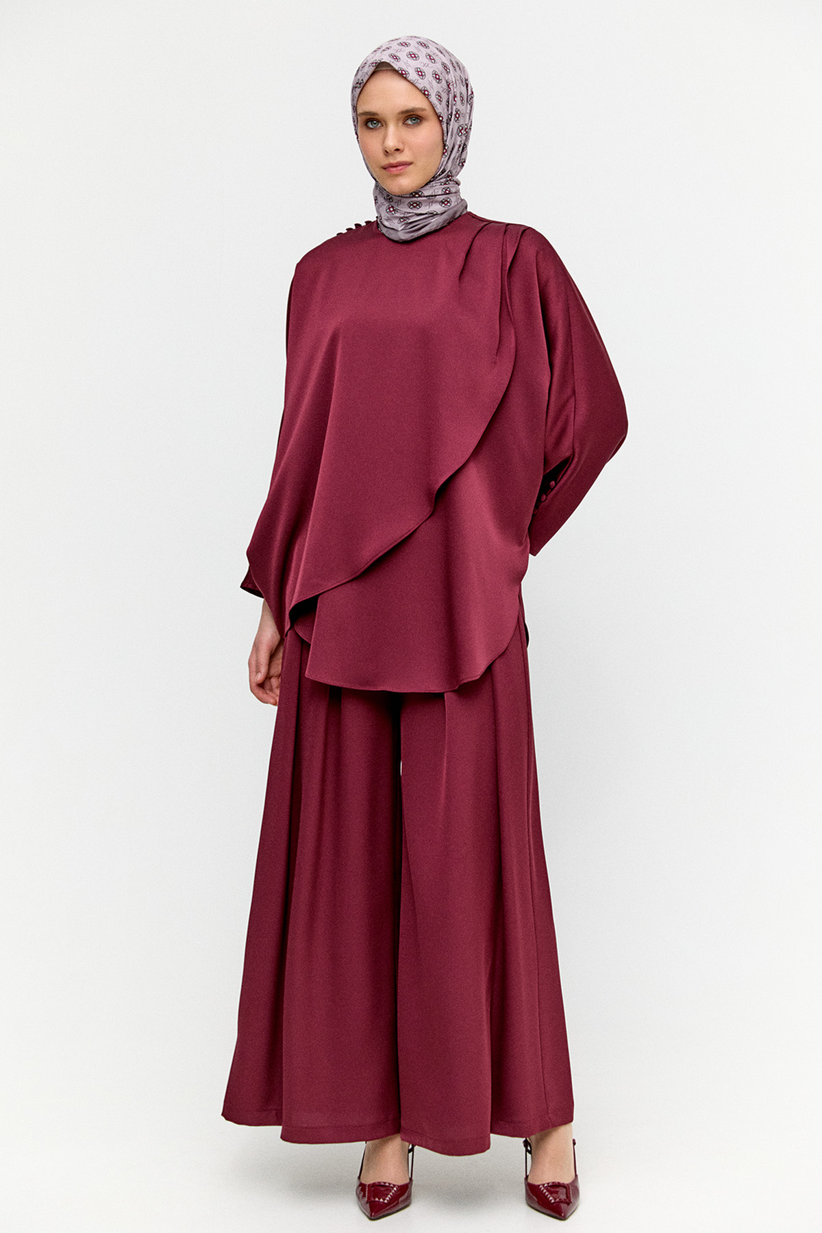 İkili Saten Takım, Tesettür Giyim