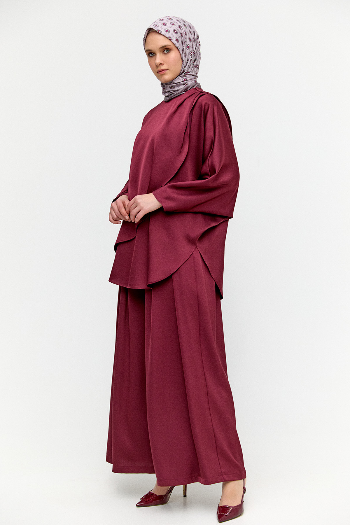 İkili Saten Takım, Tesettür Giyim