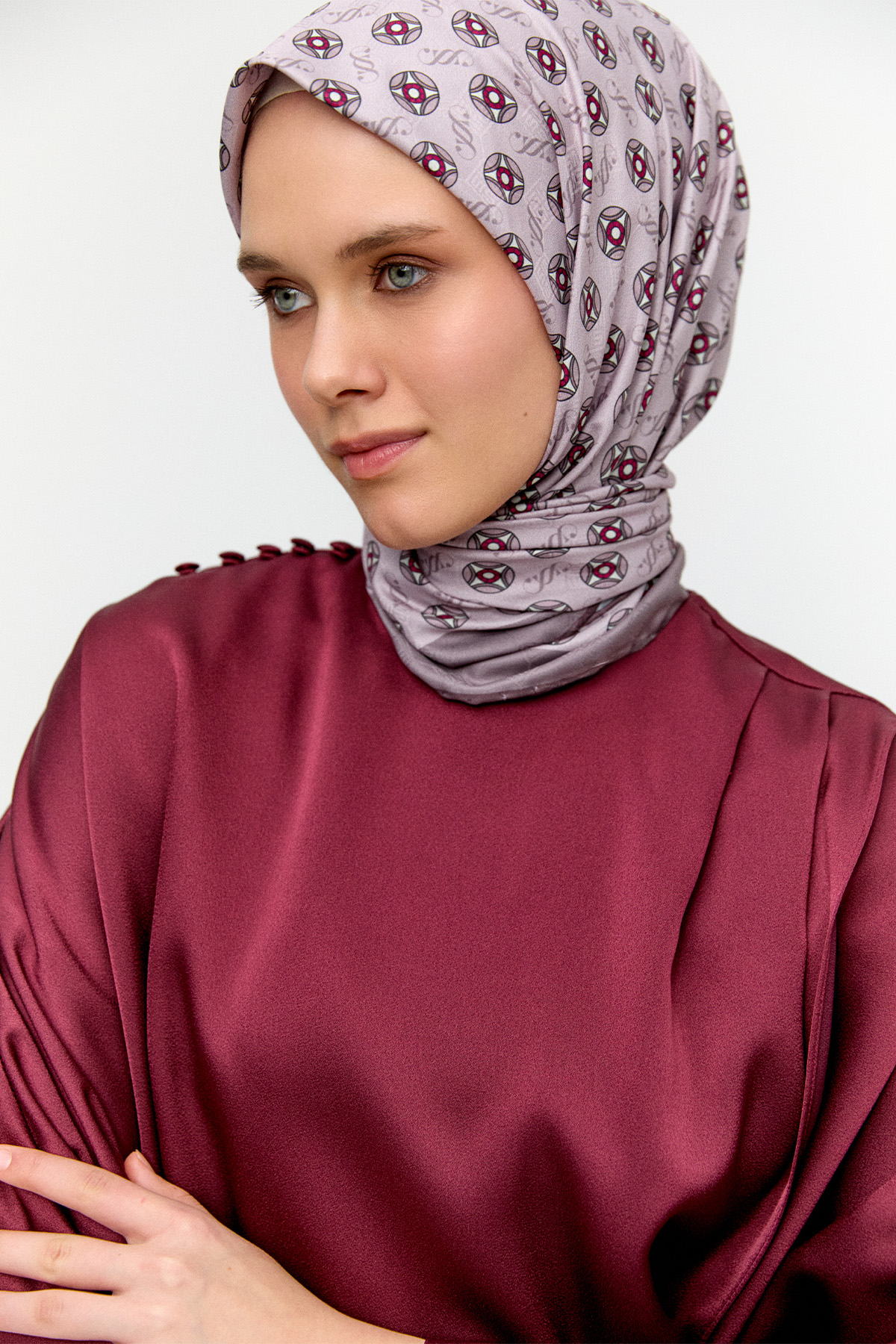 İkili Saten Takım, Tesettür Giyim