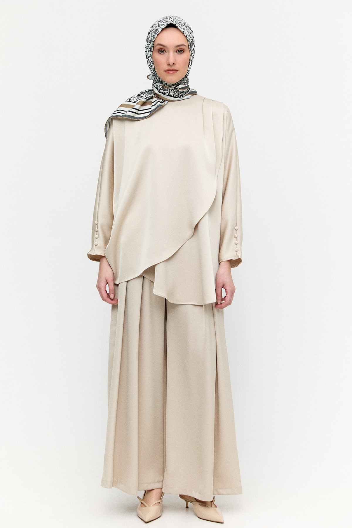 İkili Saten Takım, Tesettür Giyim