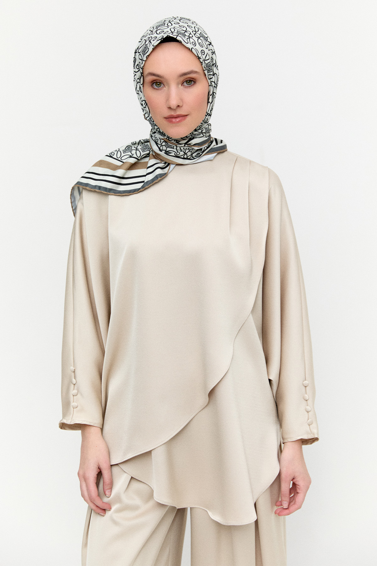 İkili Saten Takım, Tesettür Giyim