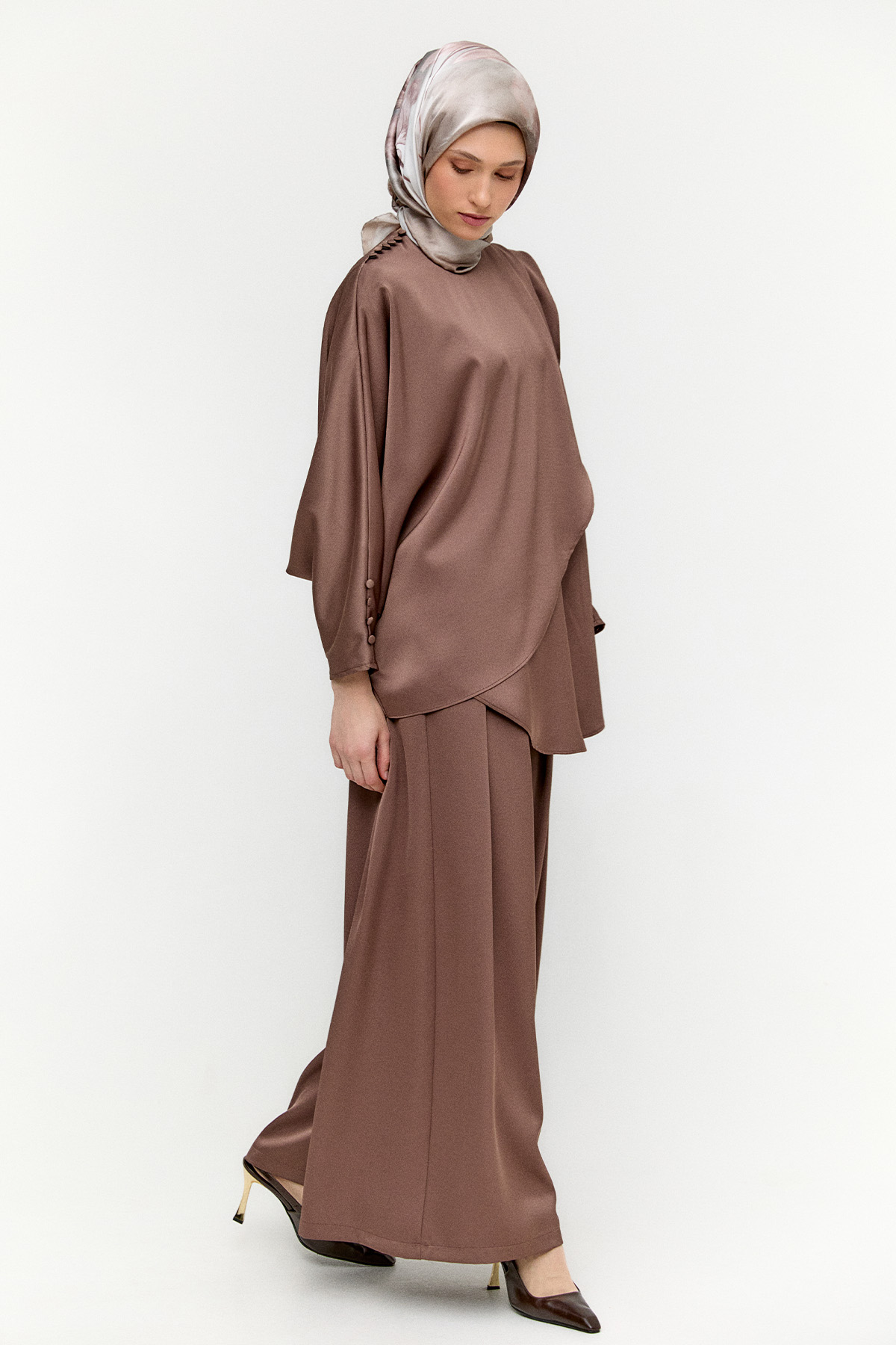 İkili Saten Takım, Tesettür Giyim