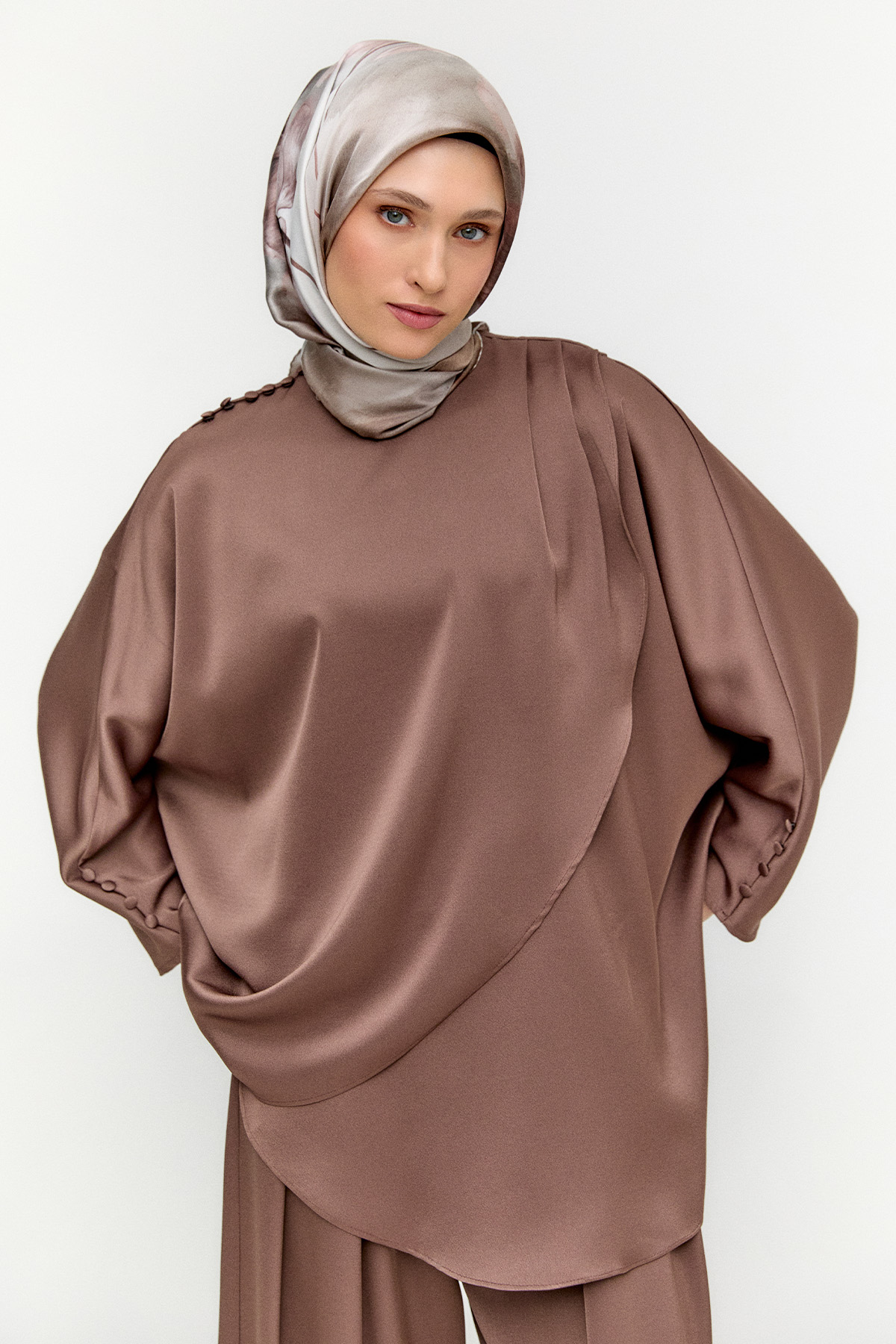 İkili Saten Takım, Tesettür Giyim