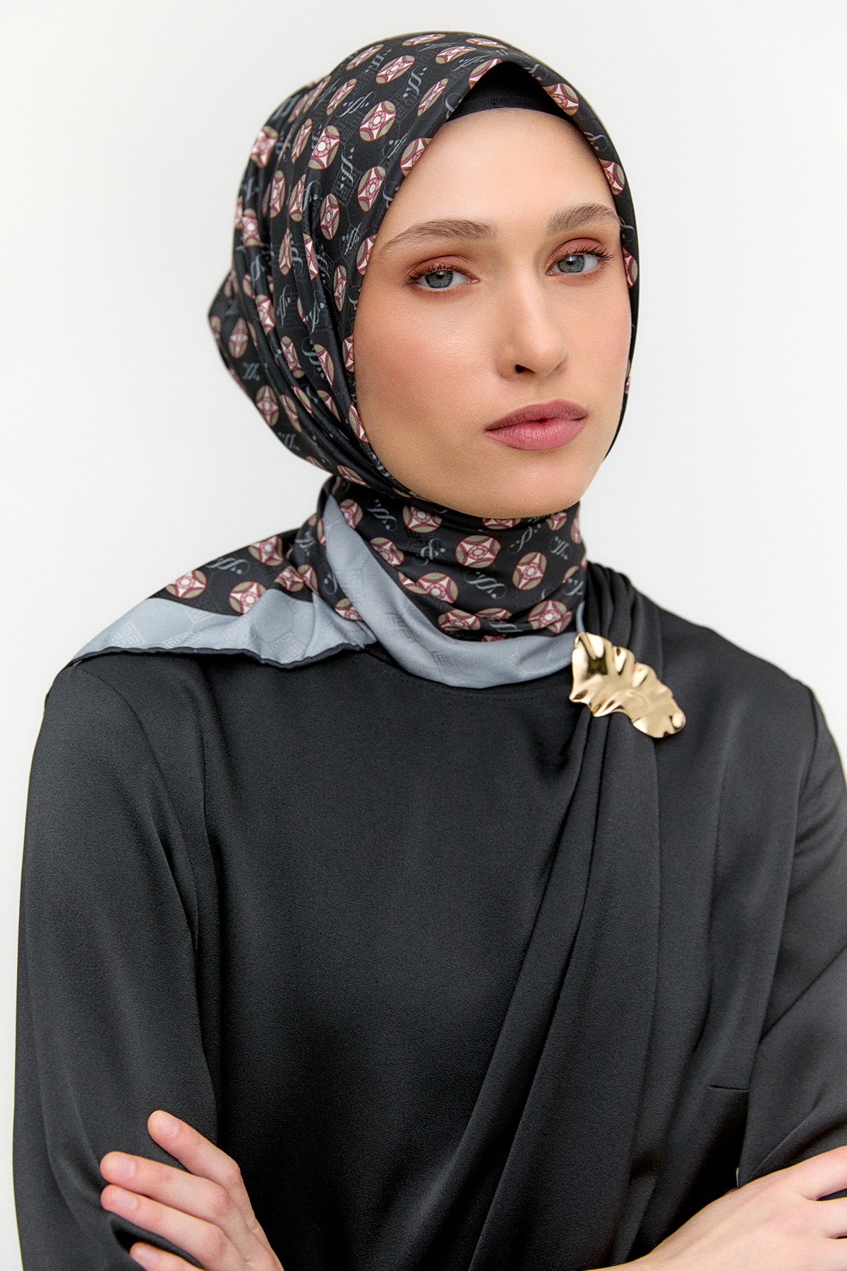 Asimetrik Saten İkili Takım, Tesettür Giyim