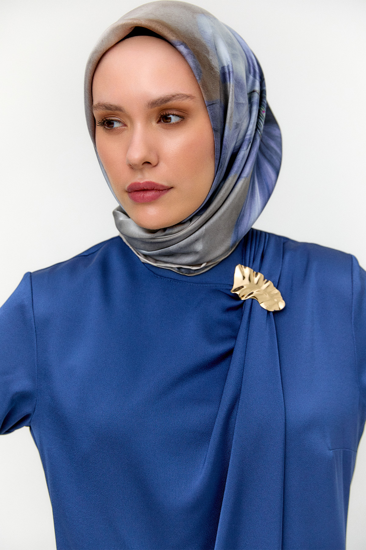 Asimetrik Saten İkili Takım, Tesettür Giyim