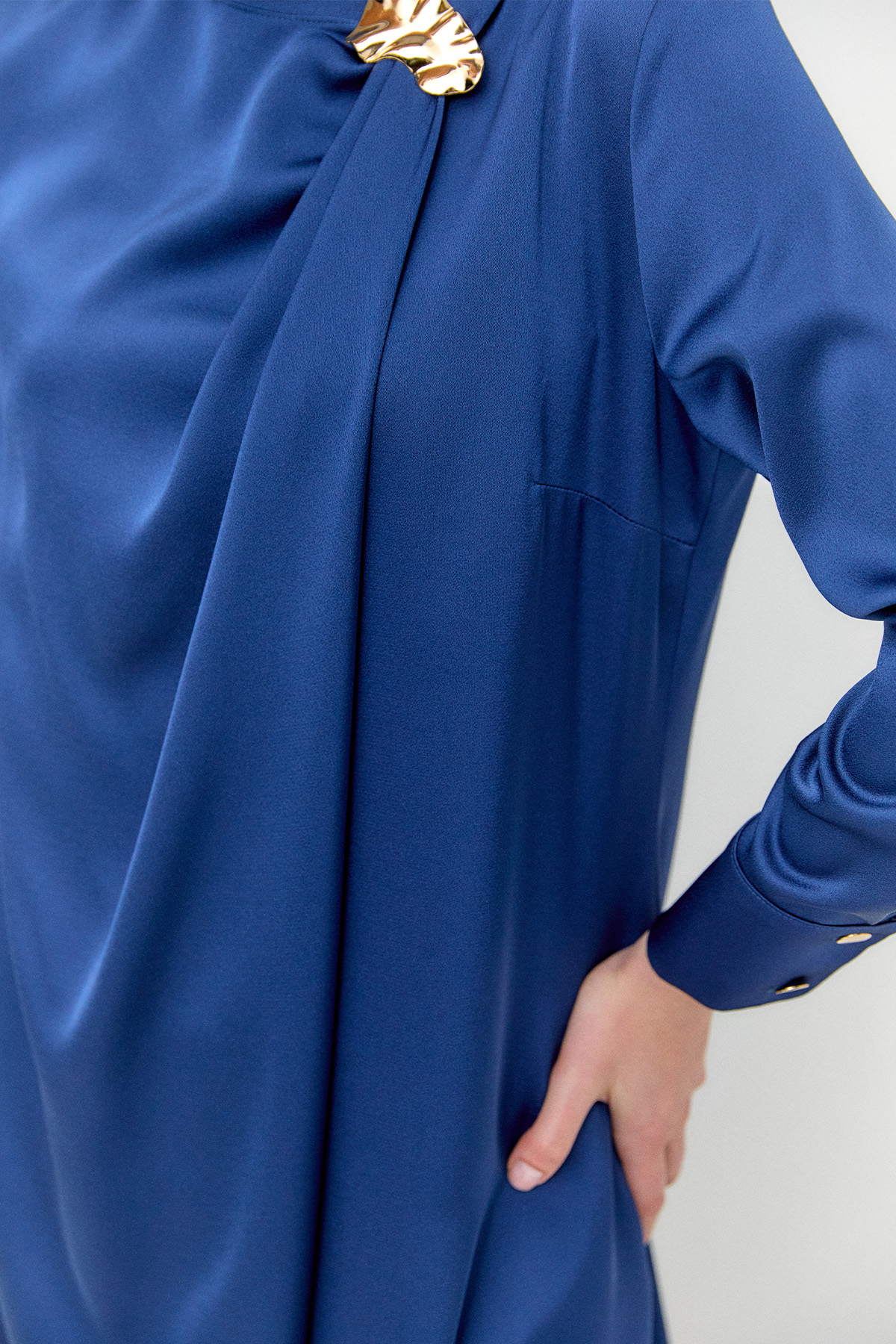 Asimetrik Saten İkili Takım, Tesettür Giyim