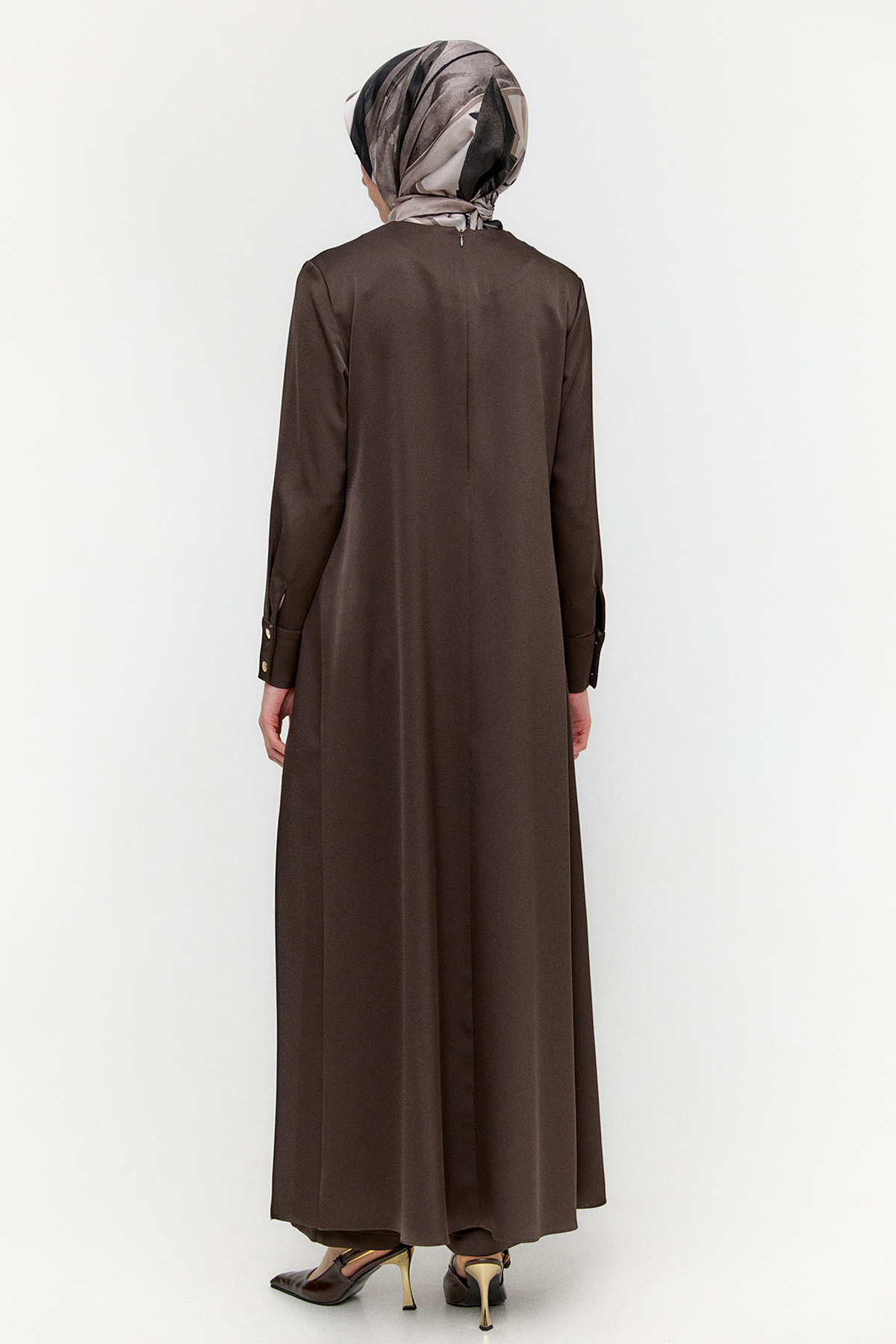 Asimetrik Saten İkili Takım, Tesettür Giyim