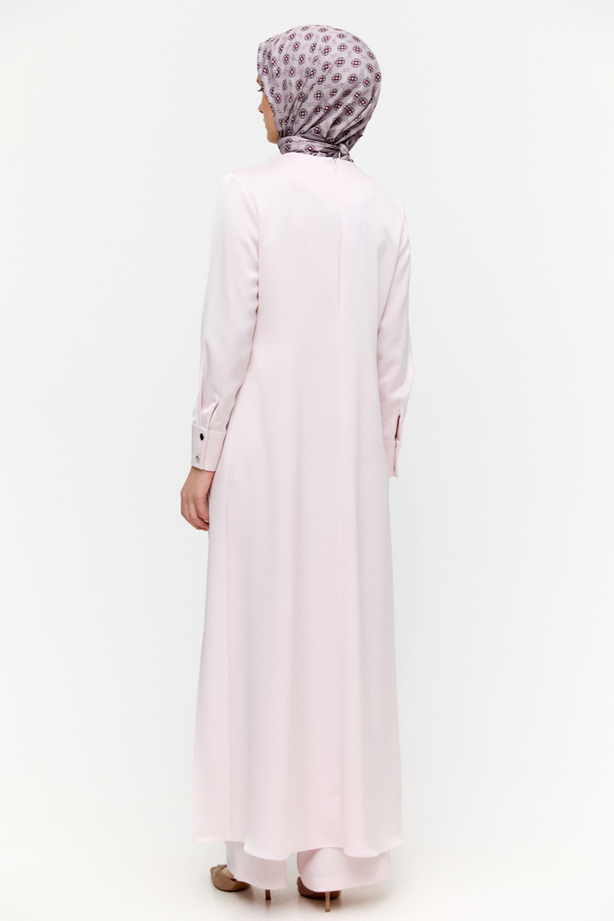 Asimetrik Saten İkili Takım, Tesettür Giyim