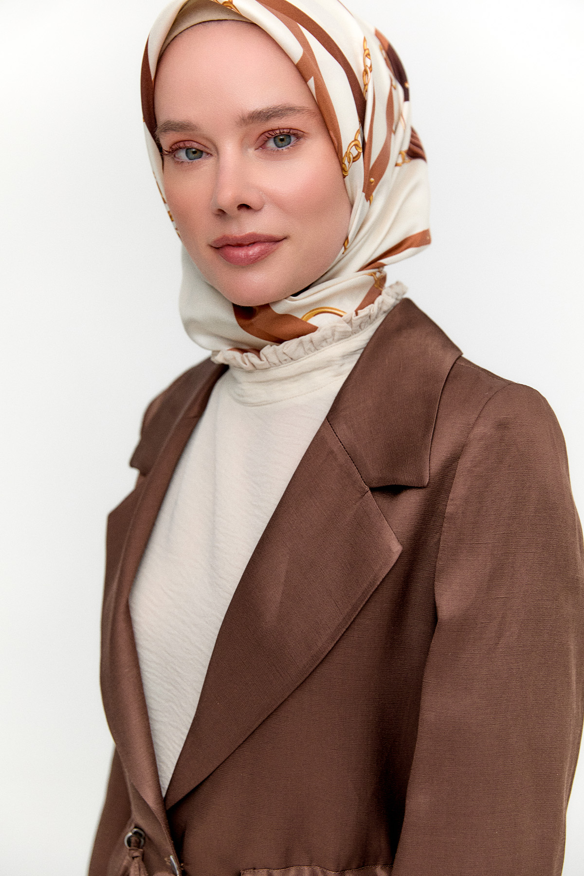 Pamuklu Keten İkili Şık Takım, Tesettür Giyim
