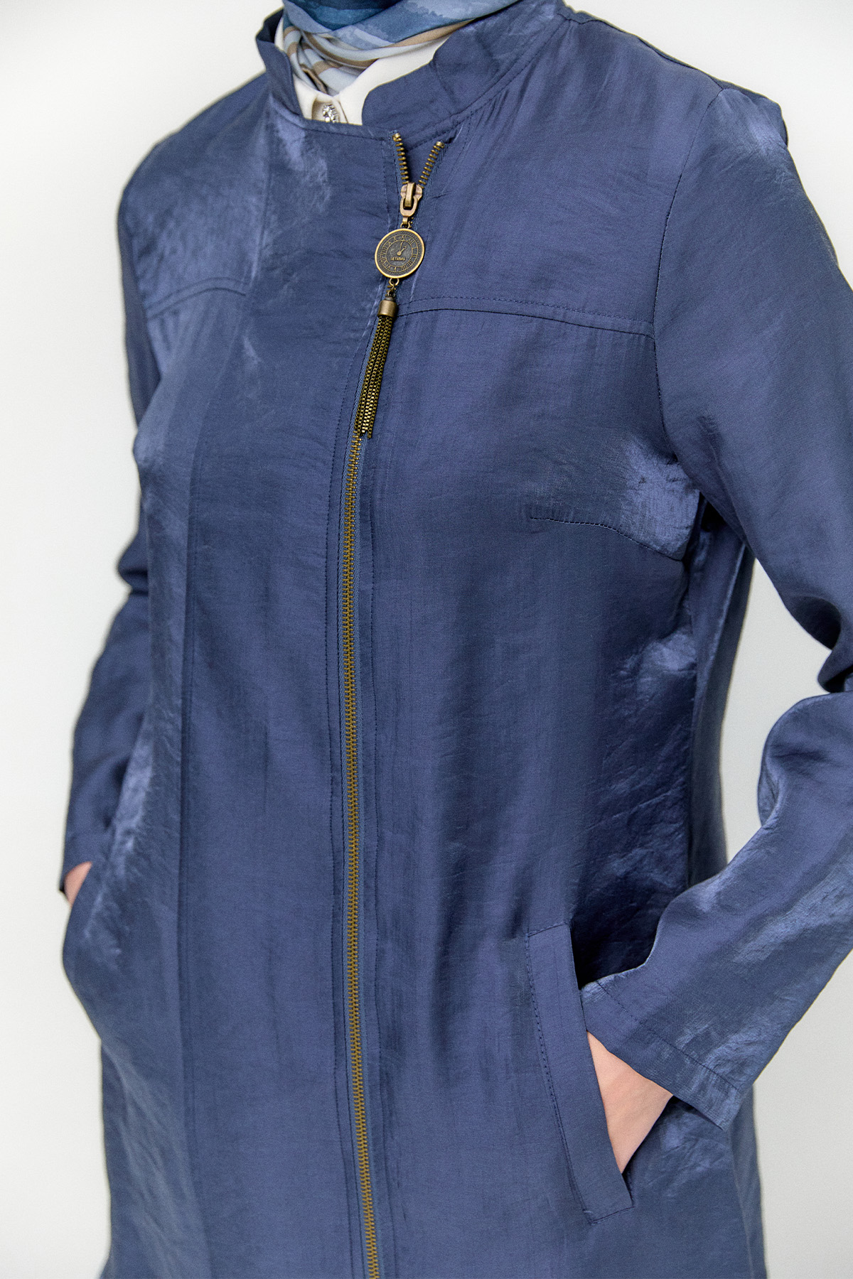 Hakim Yakalı Jakarlı İkili Takım, Tesettür Giyim