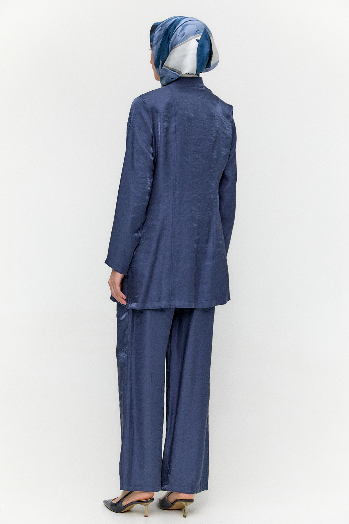 Hakim Yakalı Jakarlı İkili Takım, Tesettür Giyim