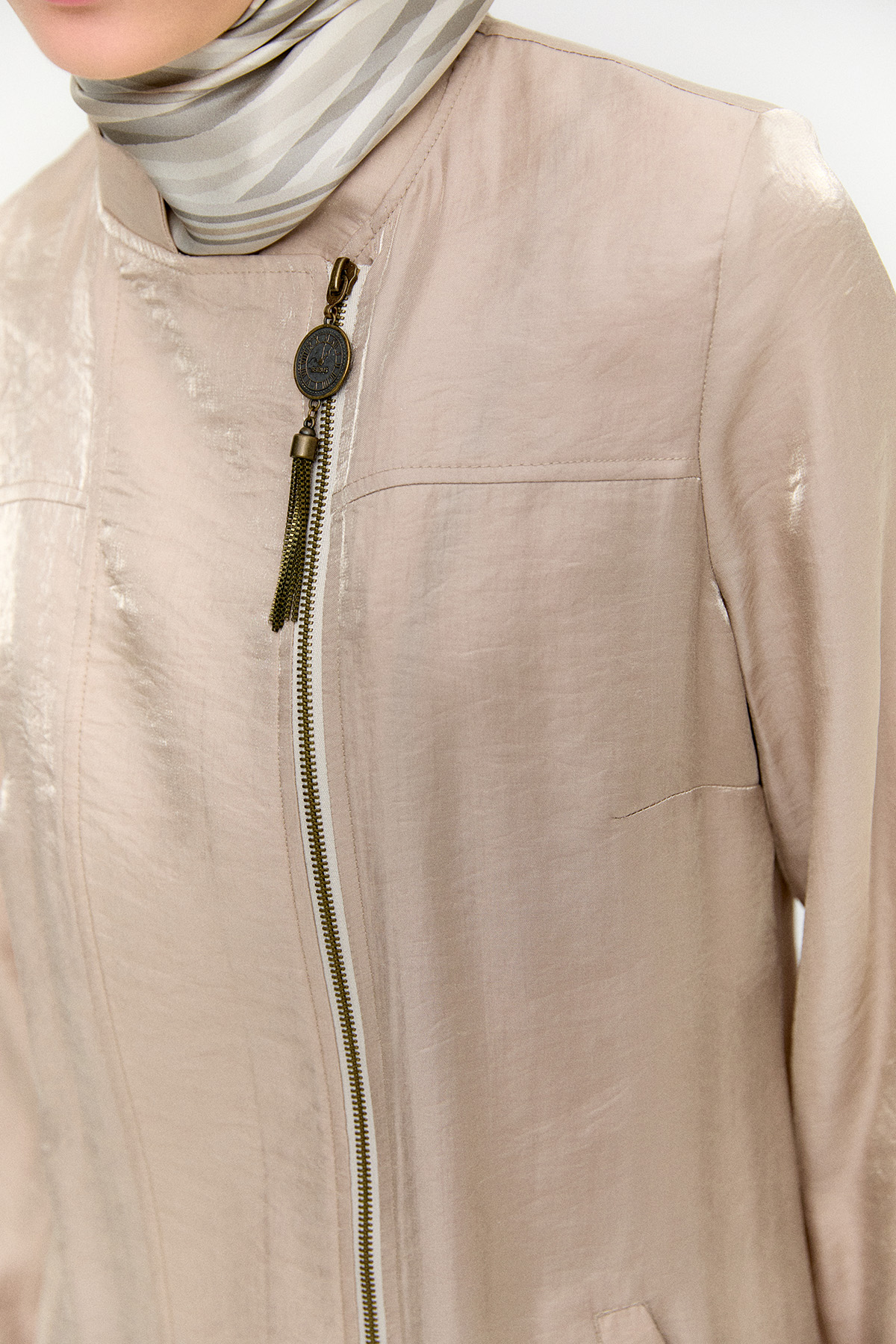 Hakim Yakalı Jakarlı İkili Takım, Tesettür Giyim