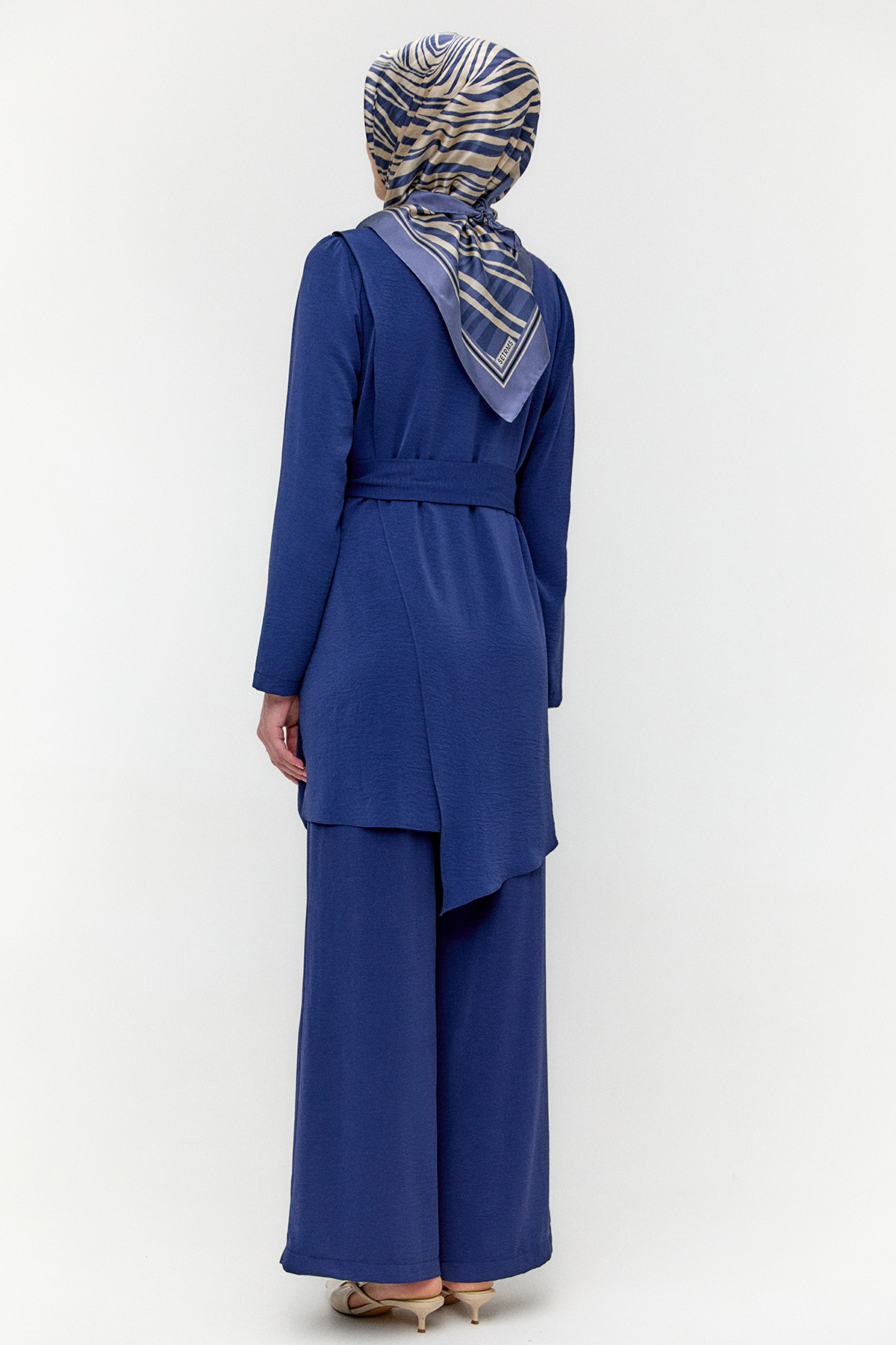 Drapeli Kemerli İkili Takım, Tesettür Giyim