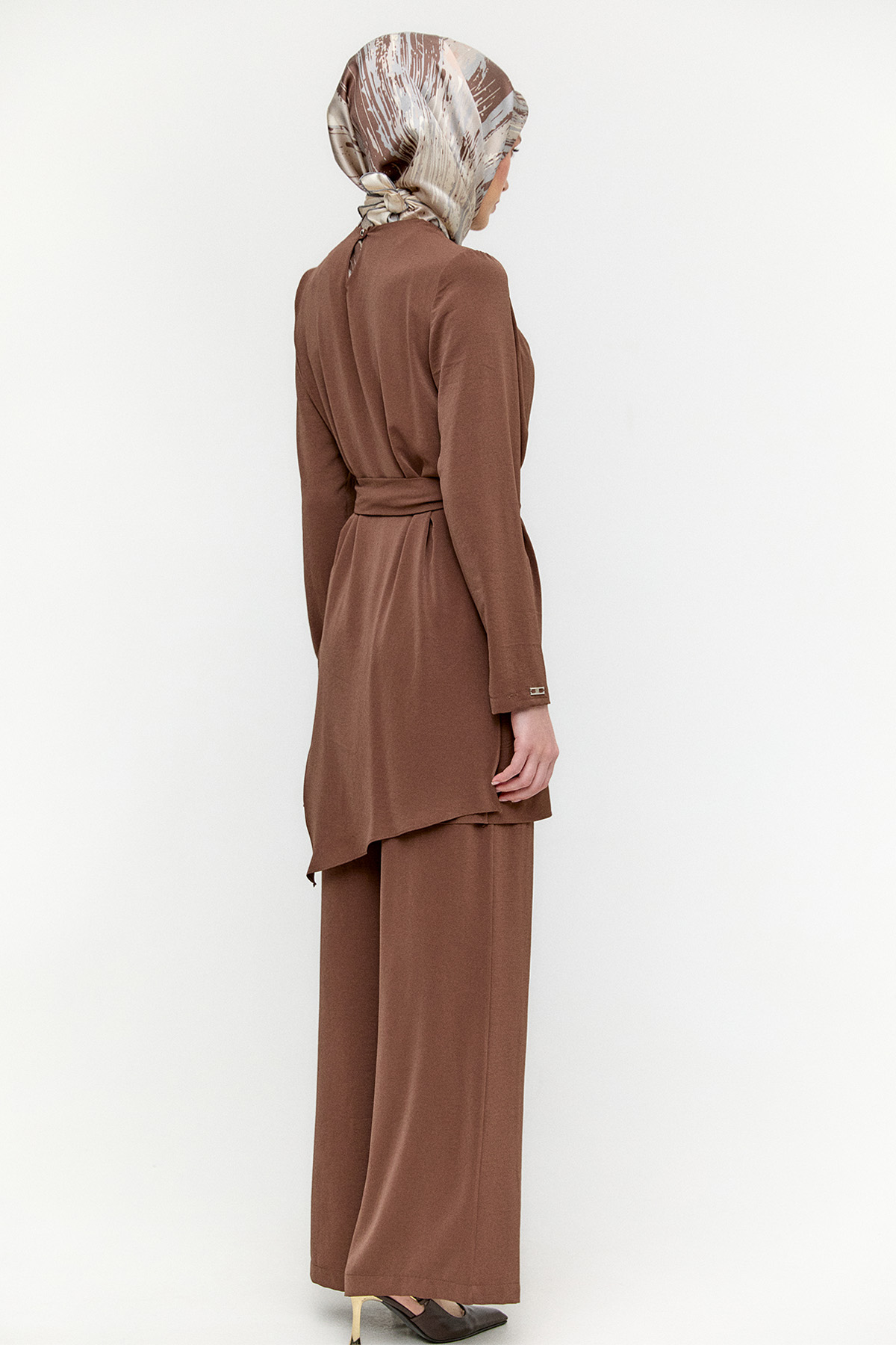 Drapeli Kemerli İkili Takım, Tesettür Giyim