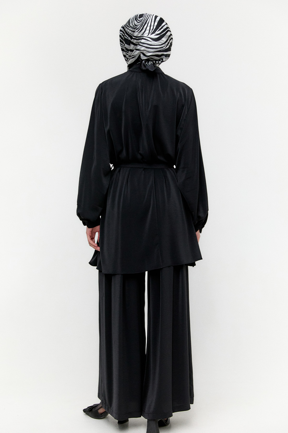 Kuşaklı Oversize İkili Takım, Tesettür Giyim