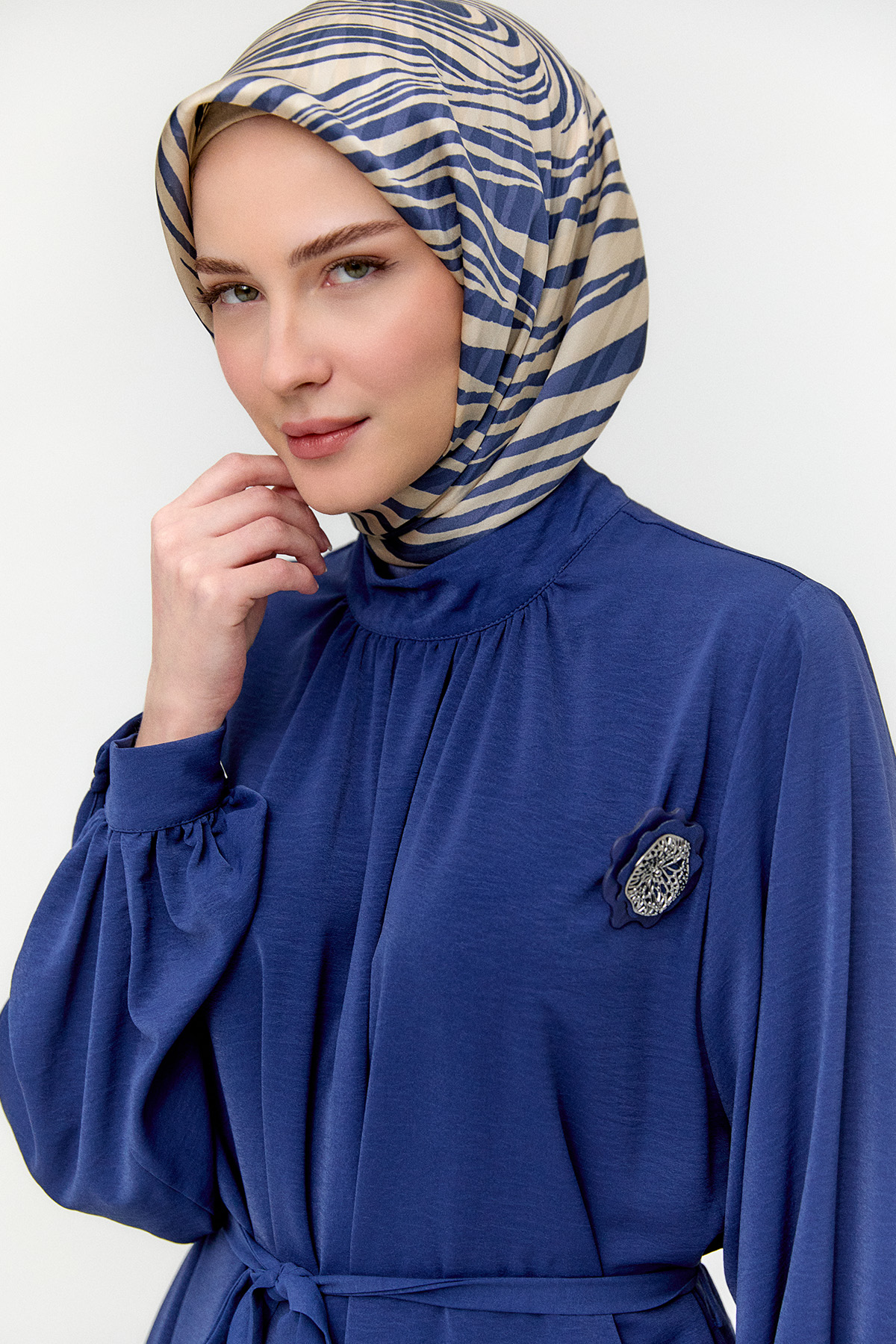 Kuşaklı Oversize İkili Takım, Tesettür Giyim