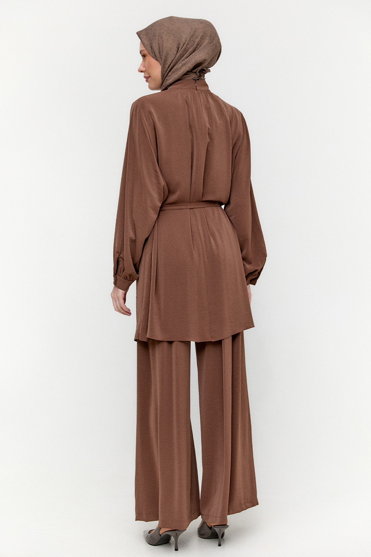 Kuşaklı Oversize İkili Takım, Tesettür Giyim