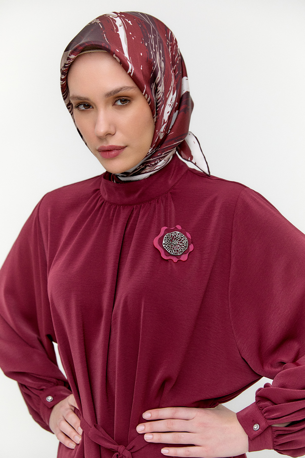 Kuşaklı Oversize İkili Takım, Tesettür Giyim