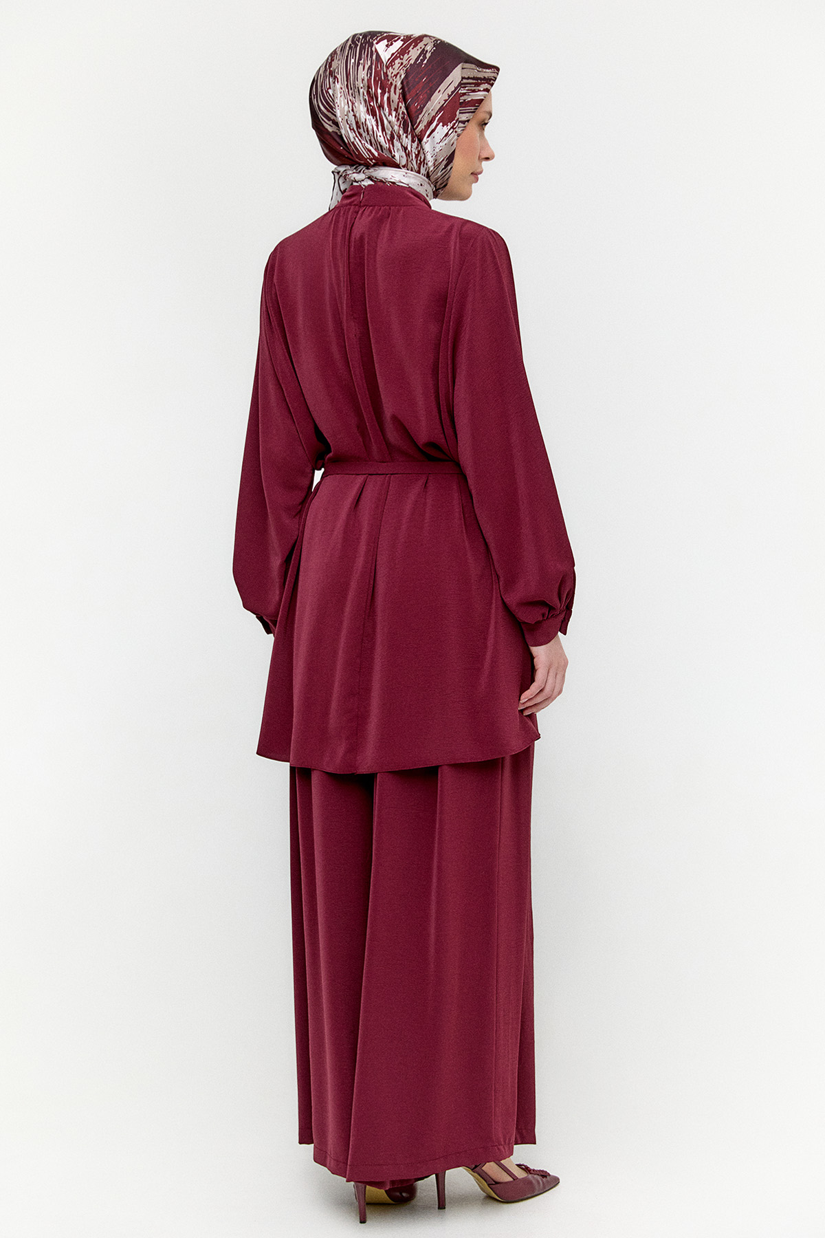 Kuşaklı Oversize İkili Takım, Tesettür Giyim