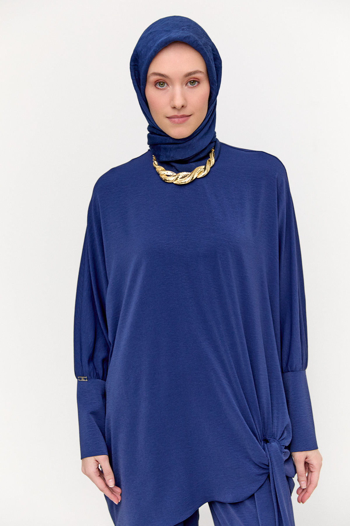 Bağlama Detaylı İkili Takım, Tesettür Giyim