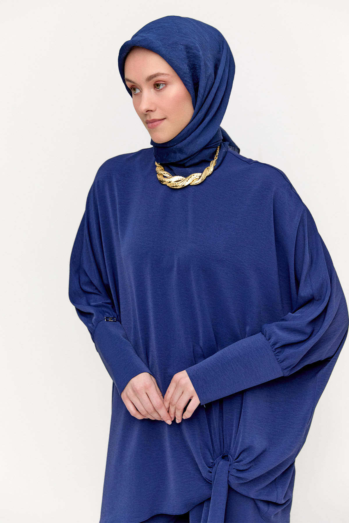 Bağlama Detaylı İkili Takım, Tesettür Giyim