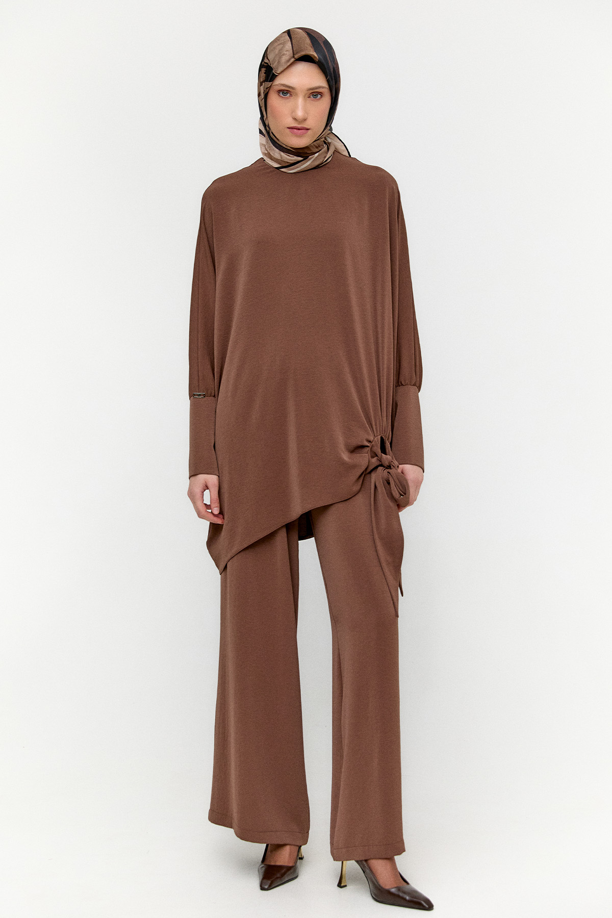 Bağlama Detaylı İkili Takım, Tesettür Giyim