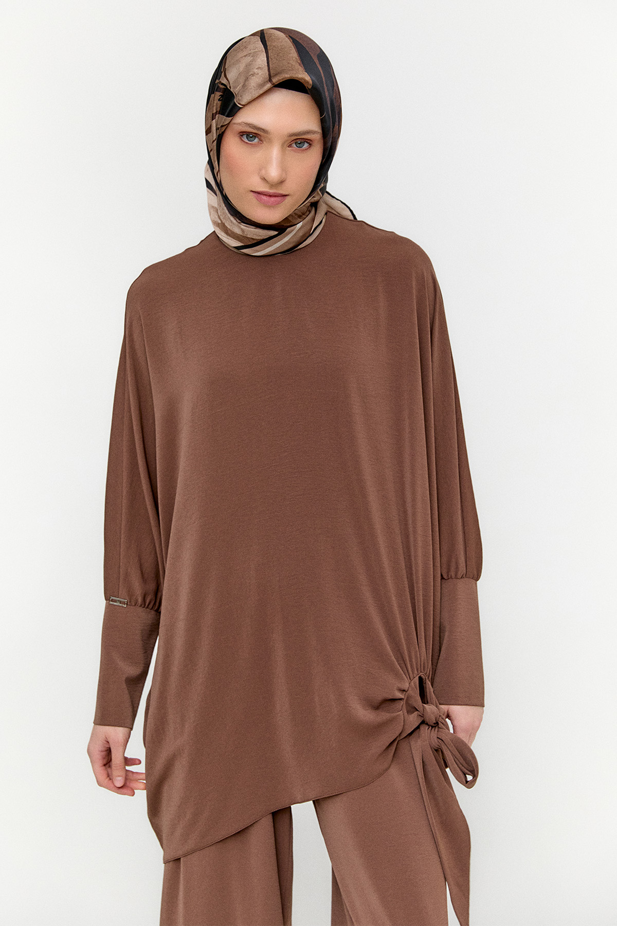 Bağlama Detaylı İkili Takım, Tesettür Giyim