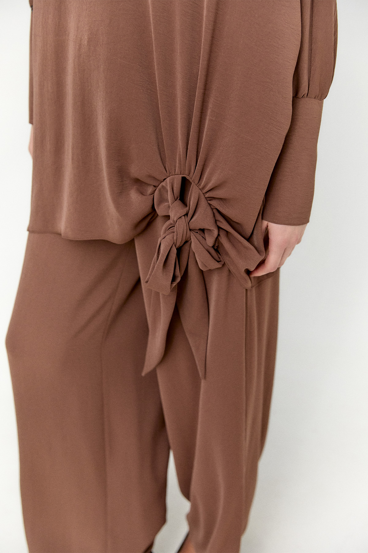 Bağlama Detaylı İkili Takım, Tesettür Giyim