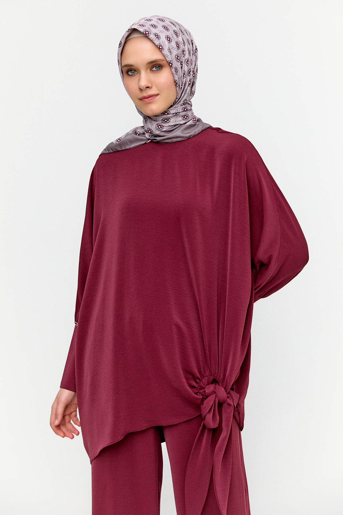 Bağlama Detaylı İkili Takım, Tesettür Giyim