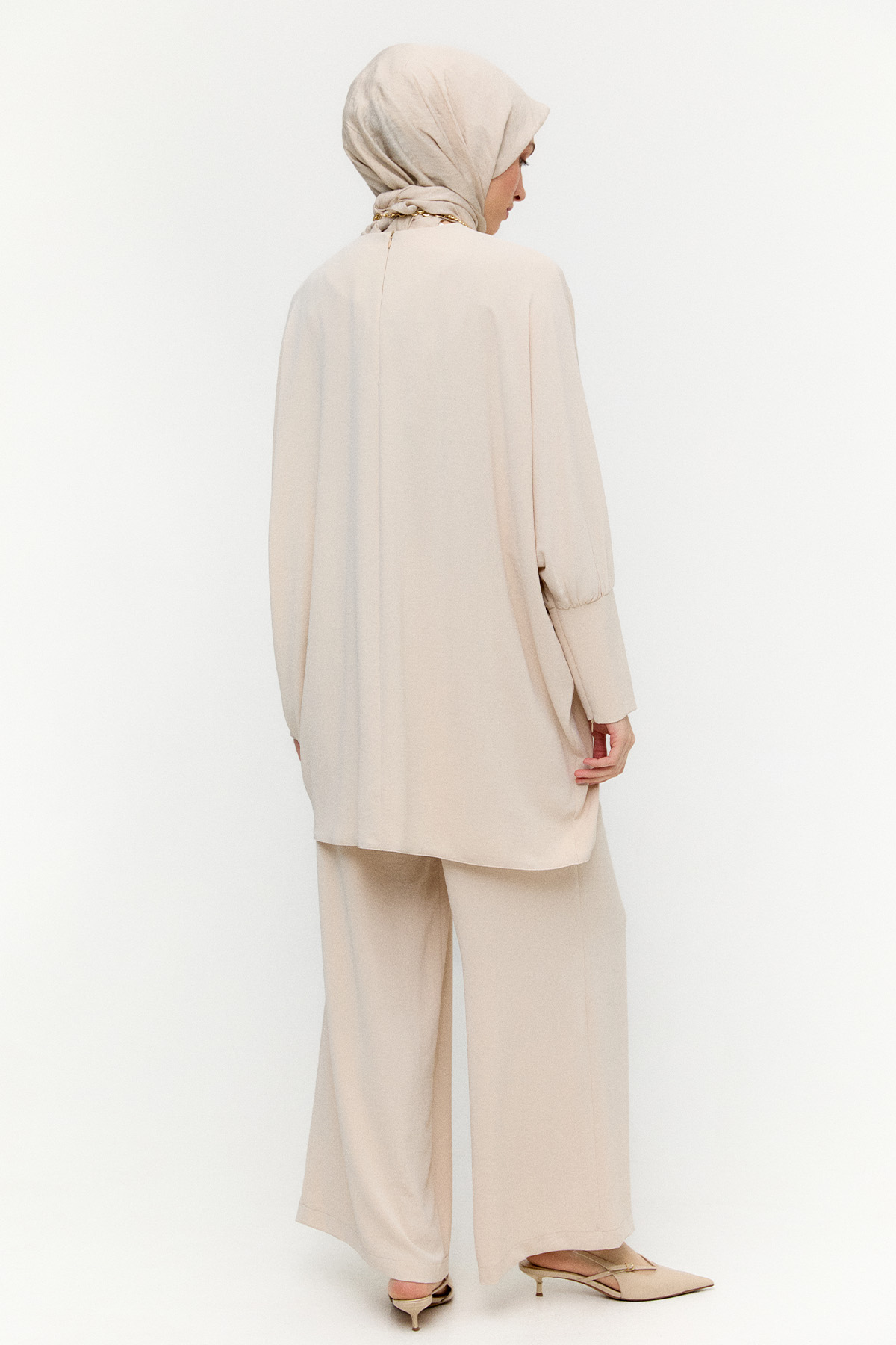 Bağlama Detaylı İkili Takım, Tesettür Giyim