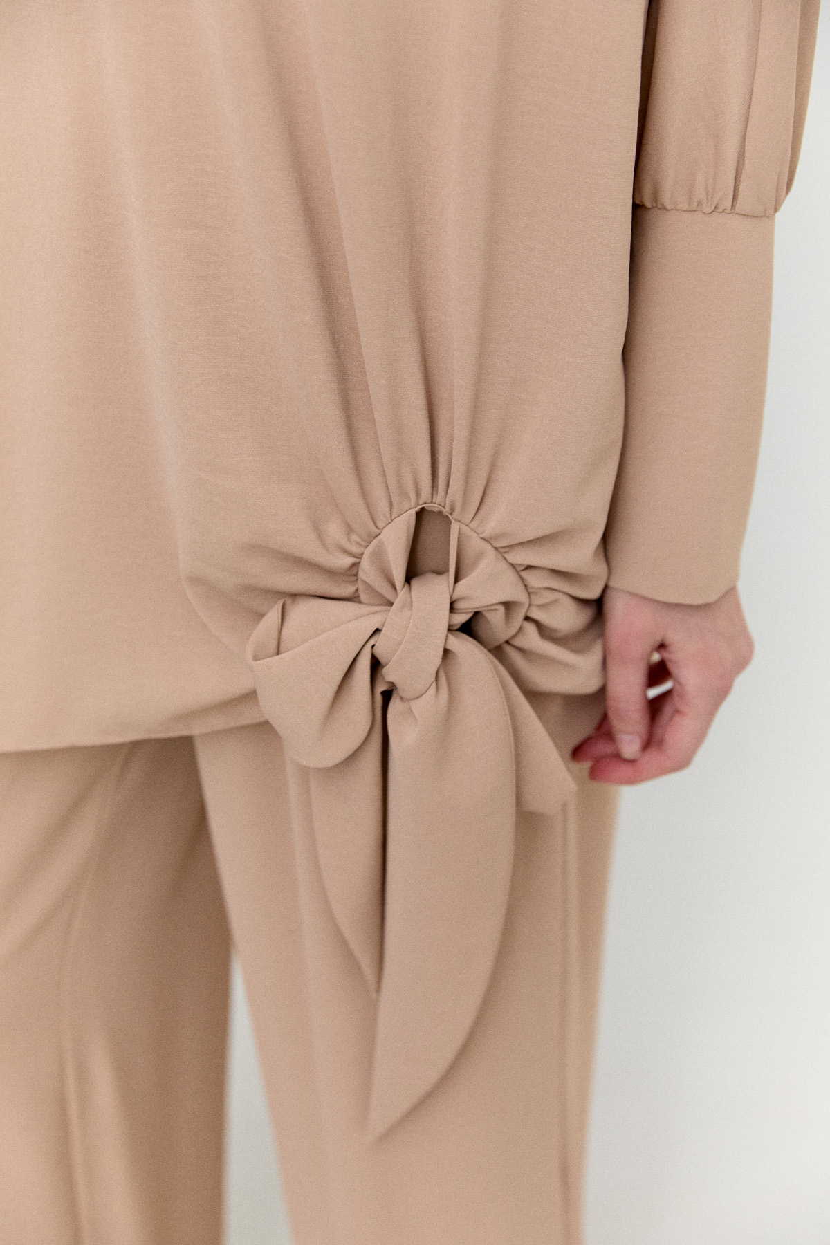 Bağlama Detaylı İkili Takım, Tesettür Giyim