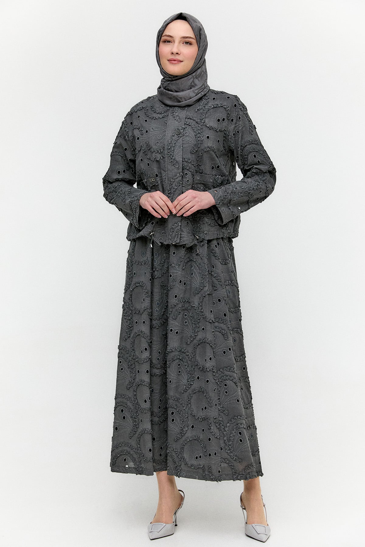 Ceket Etek İkili Yazlık Takım, Tesettür Giyim