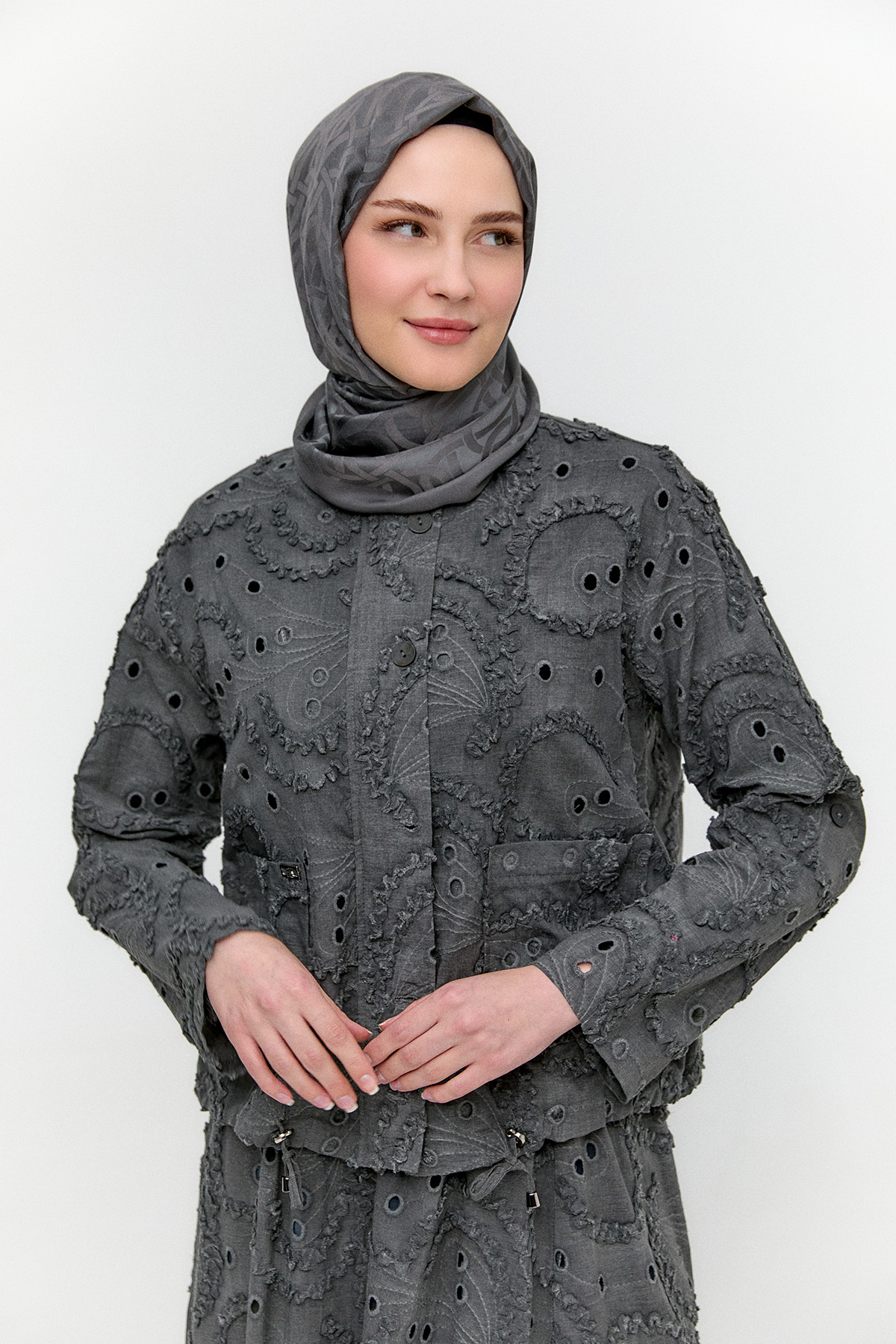 Ceket Etek İkili Yazlık Takım, Tesettür Giyim