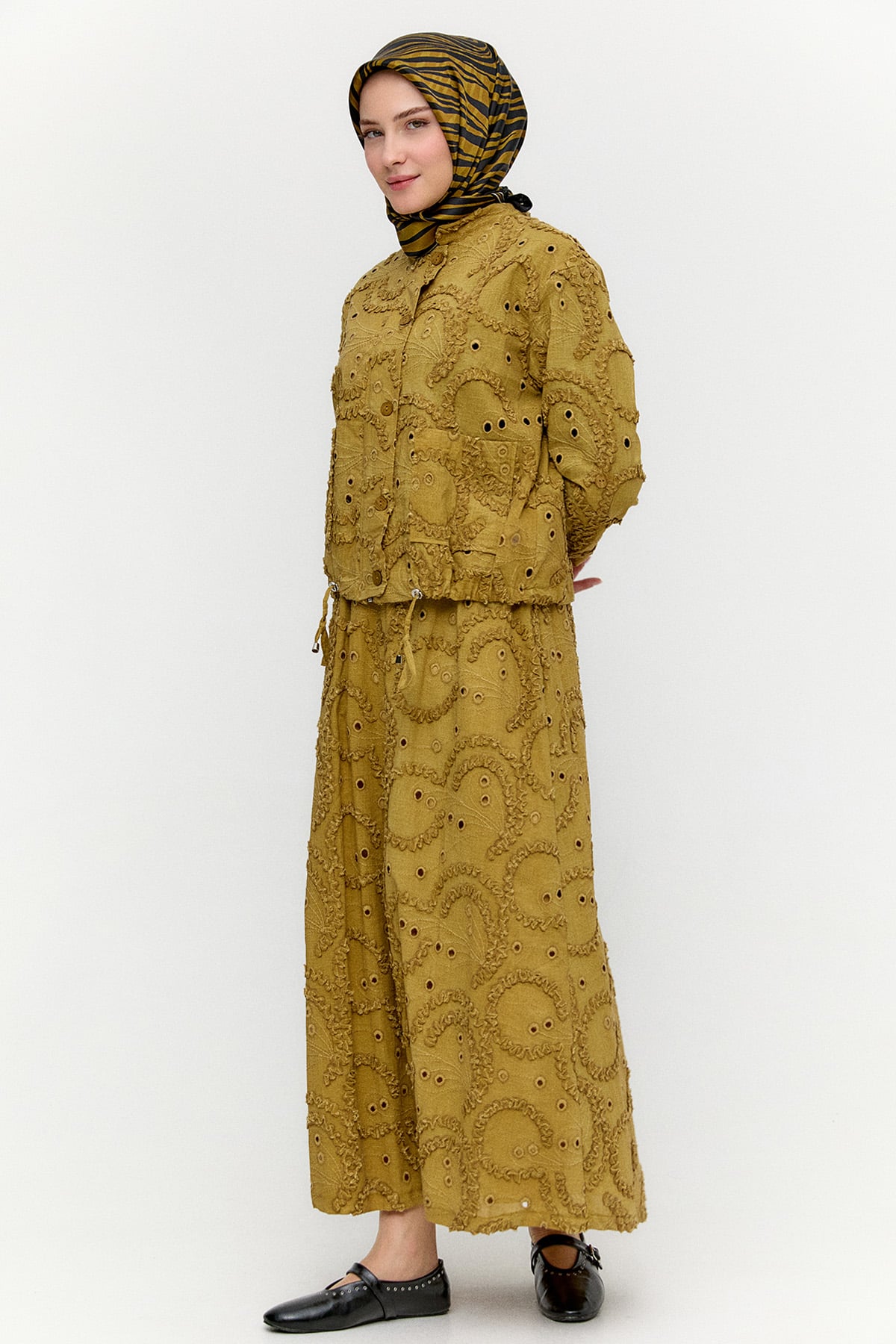 Ceket Etek İkili Yazlık Takım, Tesettür Giyim