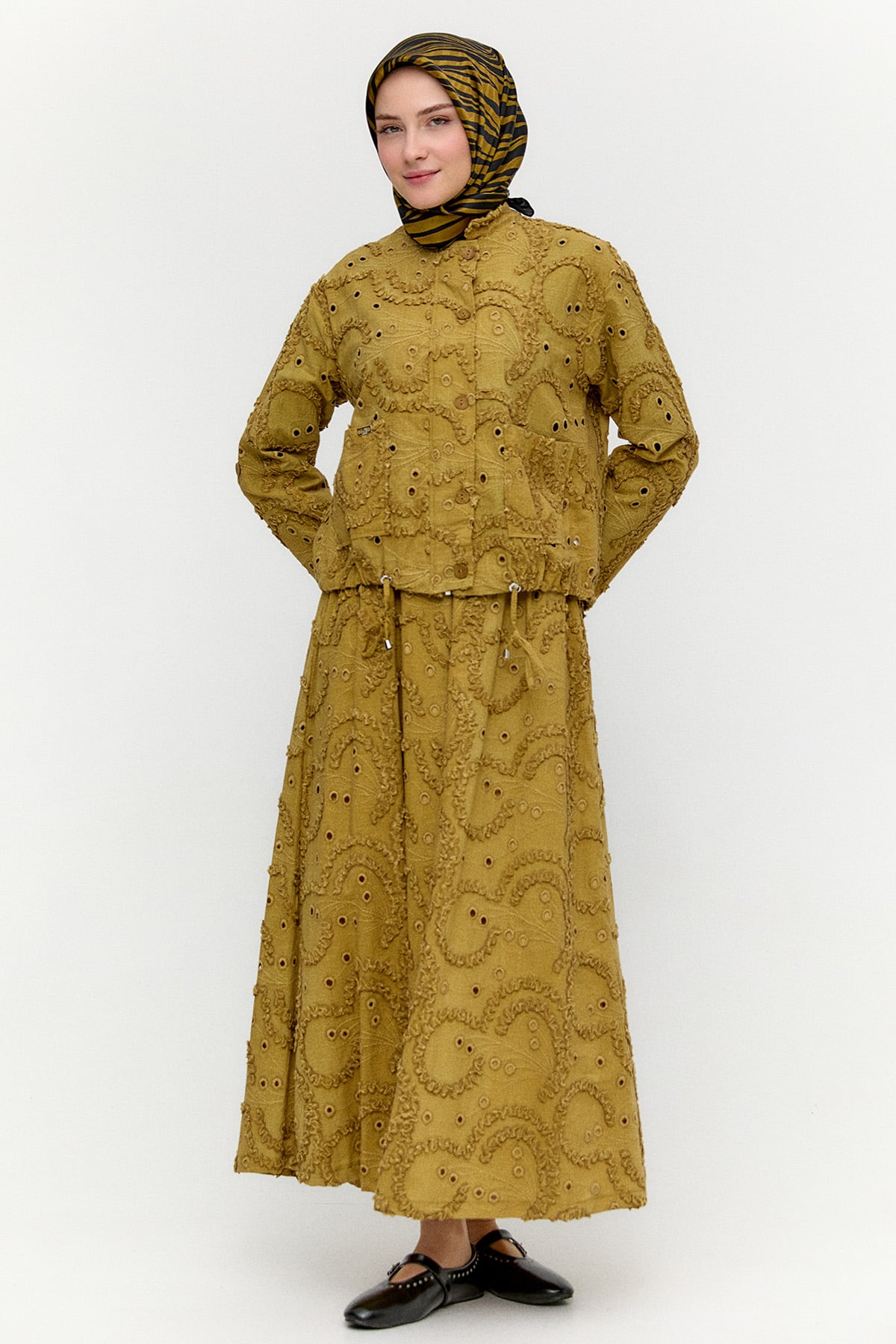 Ceket Etek İkili Yazlık Takım, Tesettür Giyim