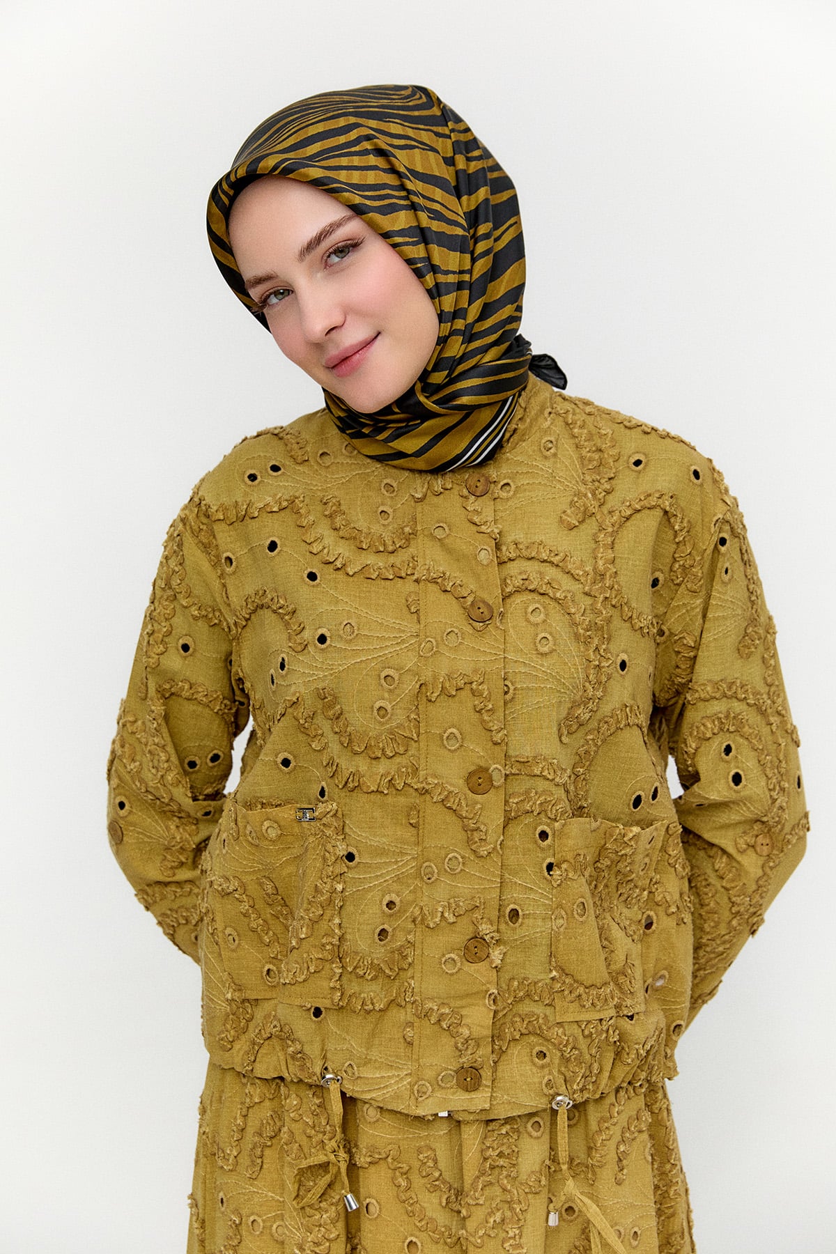 Ceket Etek İkili Yazlık Takım, Tesettür Giyim