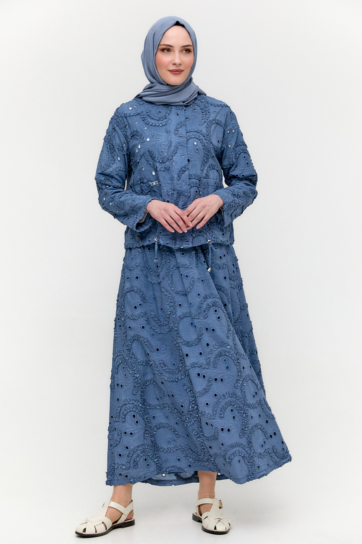 Ceket Etek İkili Yazlık Takım, Tesettür Giyim