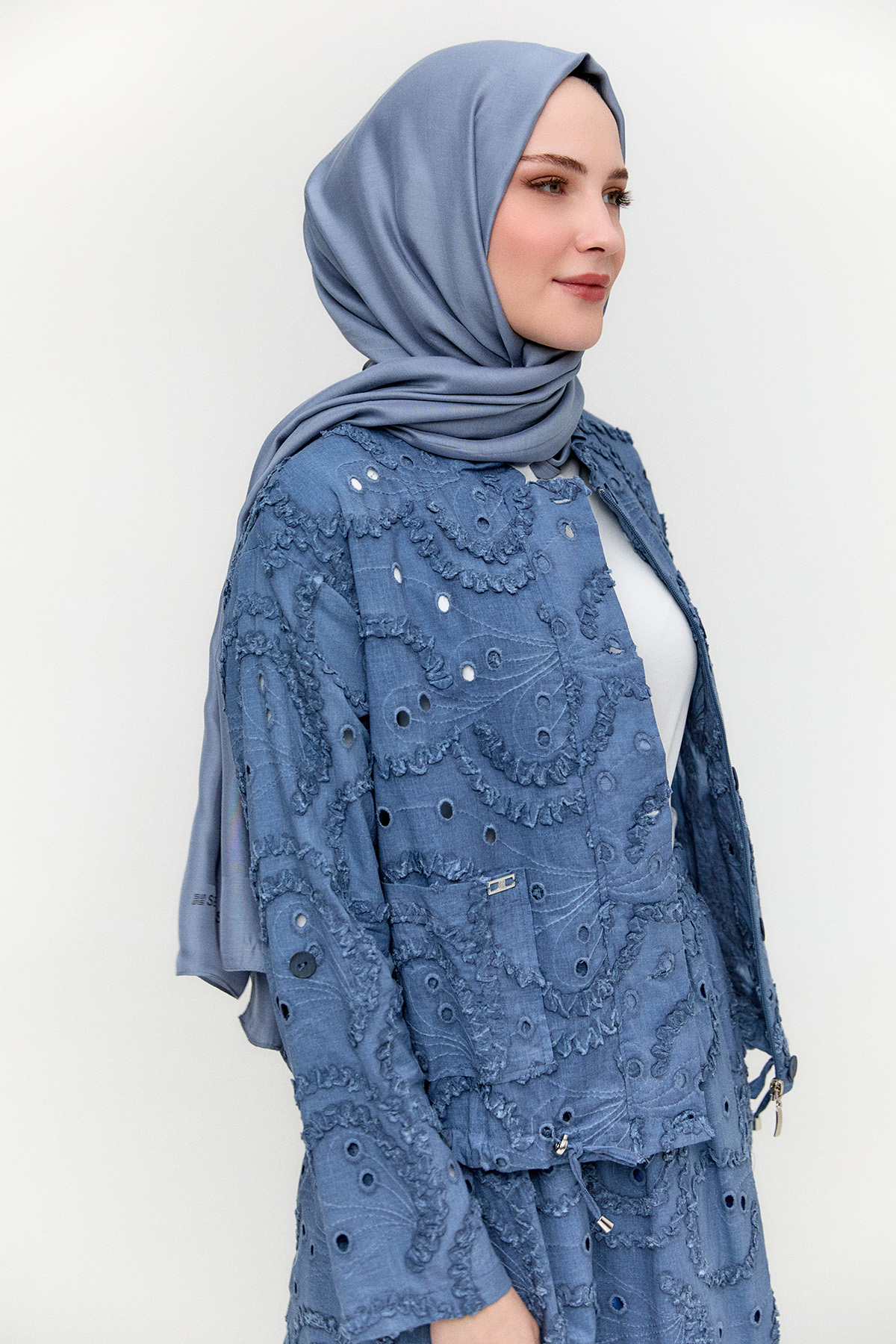 Ceket Etek İkili Yazlık Takım, Tesettür Giyim