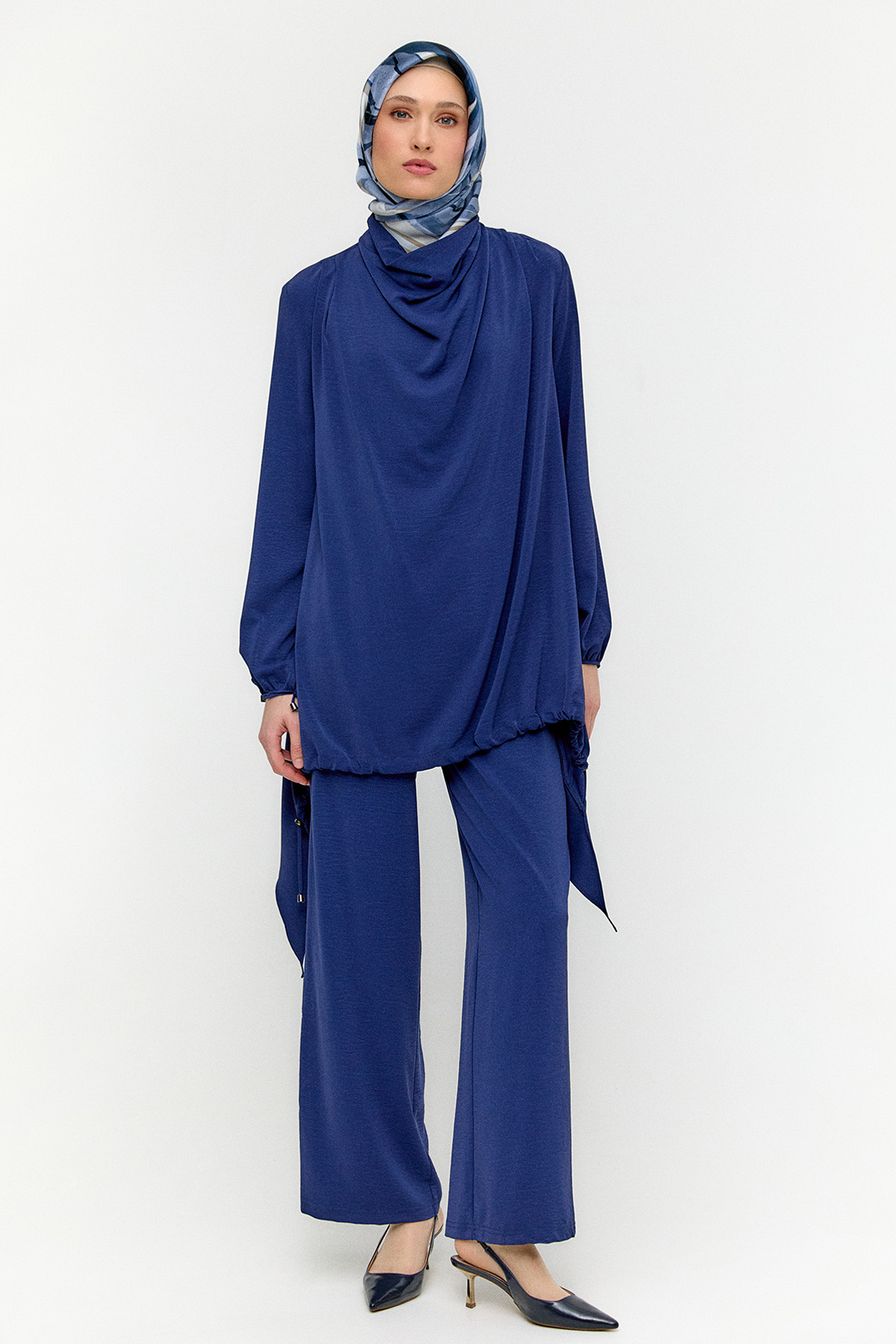 Degaje Yaka Stoperli İkili Takım, Tesettür Giyim