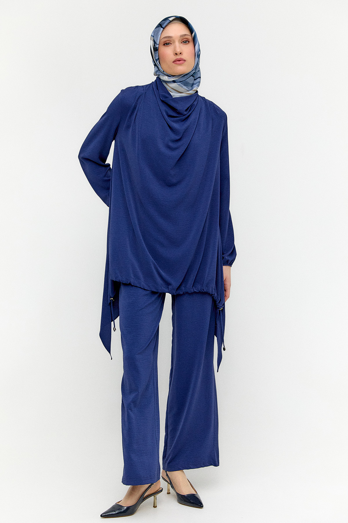 Degaje Yaka Stoperli İkili Takım, Tesettür Giyim