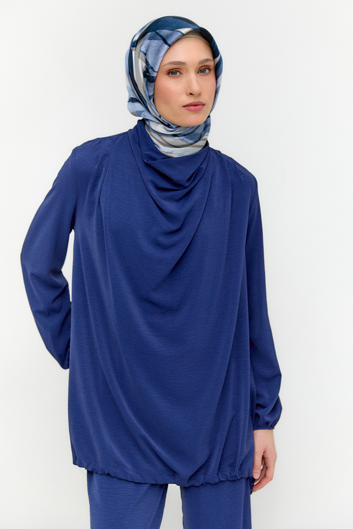 Degaje Yaka Stoperli İkili Takım, Tesettür Giyim