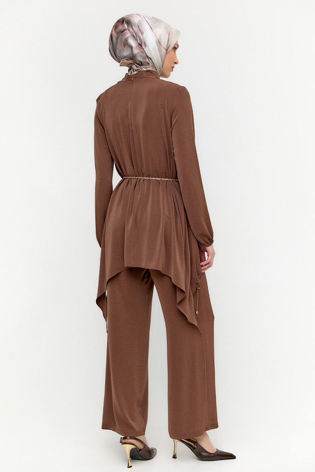 Degaje Yaka Stoperli İkili Takım, Tesettür Giyim