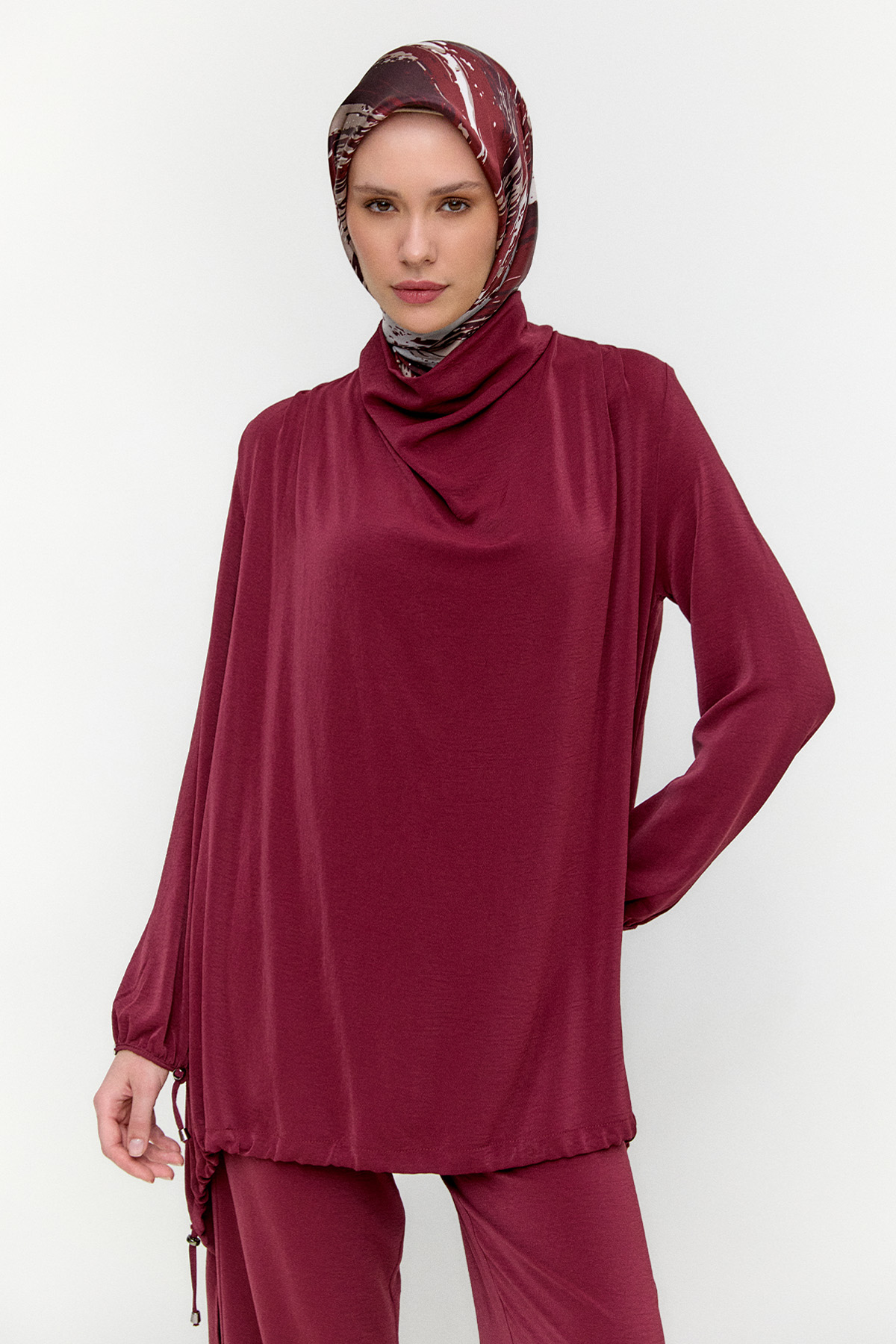 Degaje Yaka Stoperli İkili Takım, Tesettür Giyim