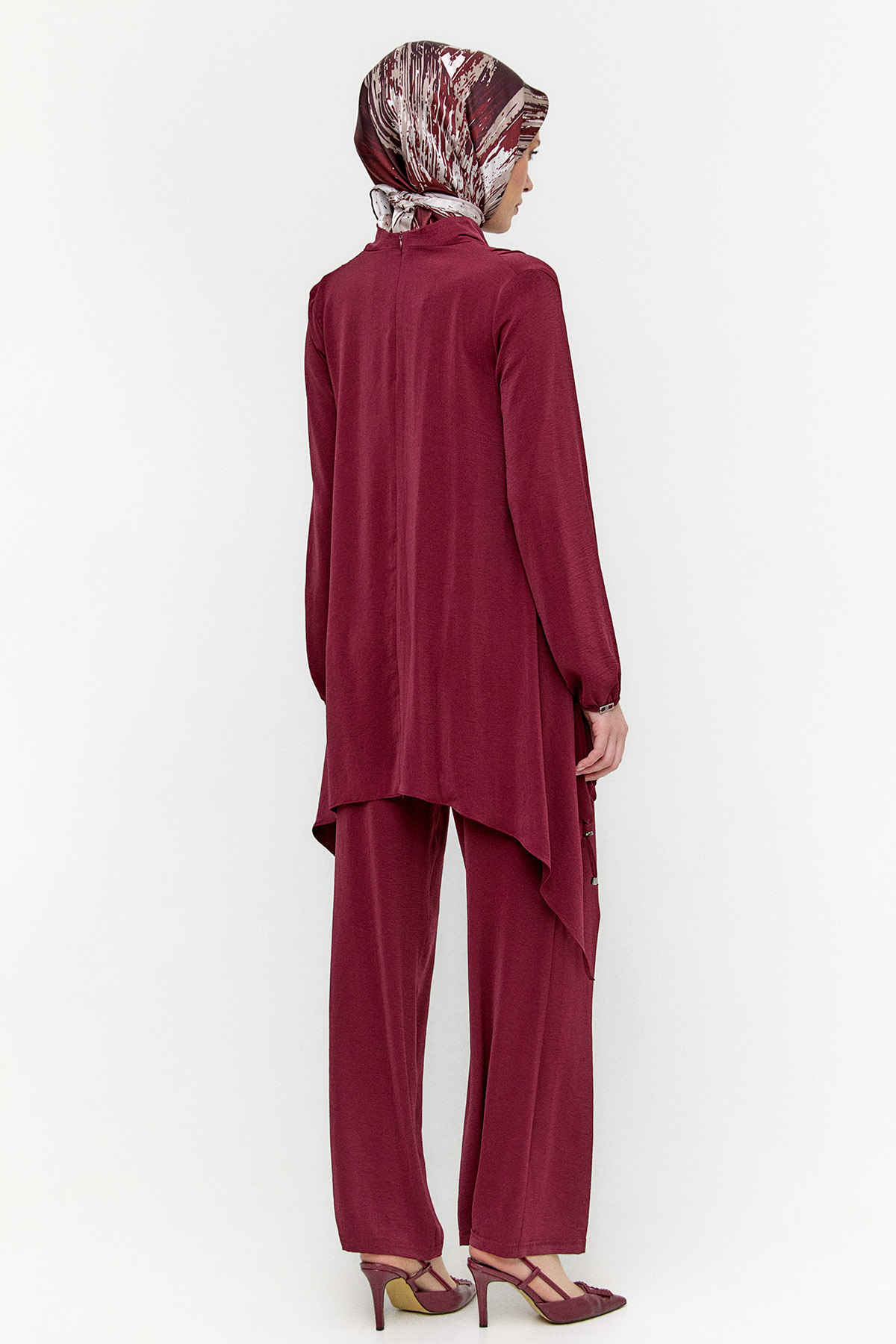 Degaje Yaka Stoperli İkili Takım, Tesettür Giyim