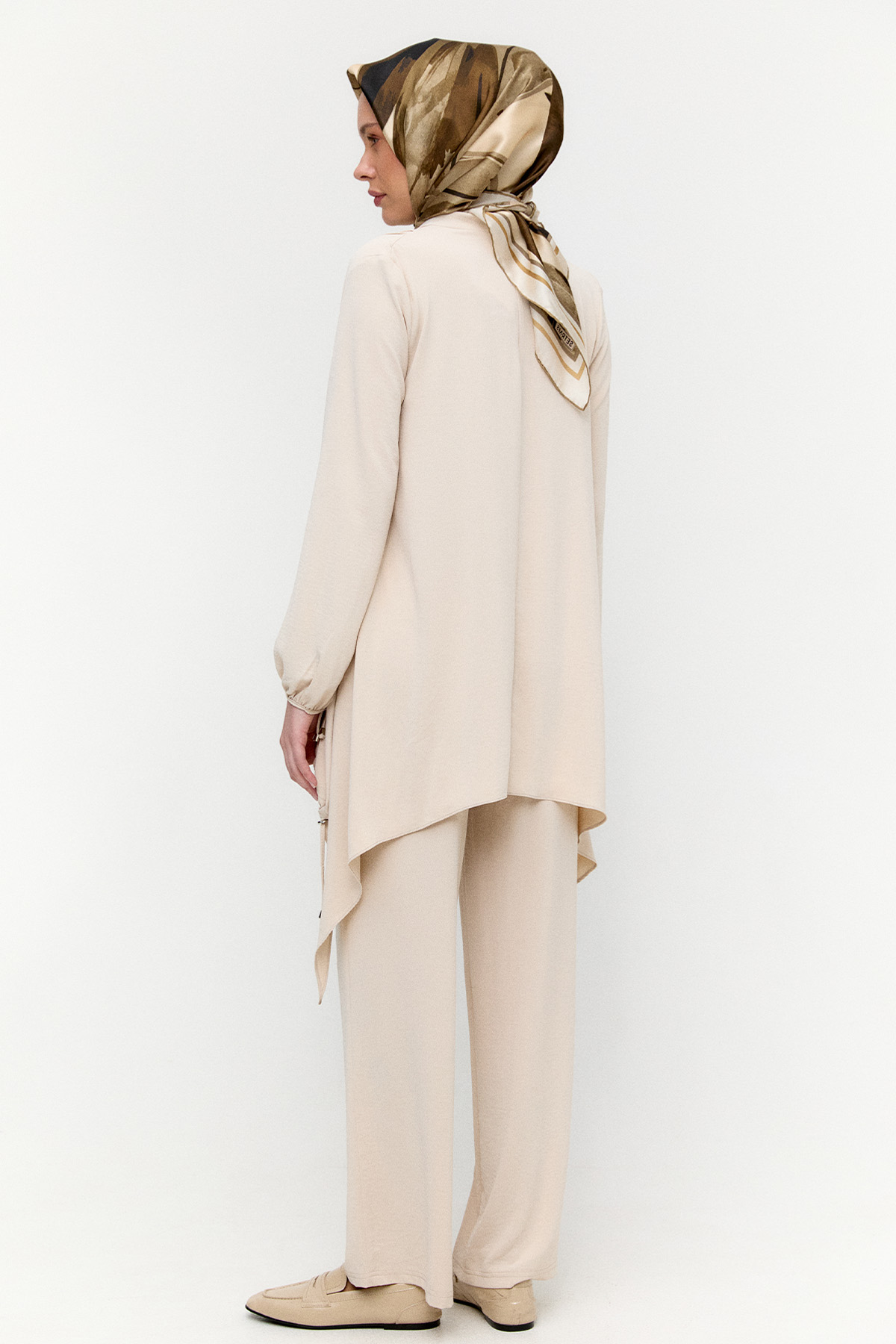 Degaje Yaka Stoperli İkili Takım, Tesettür Giyim