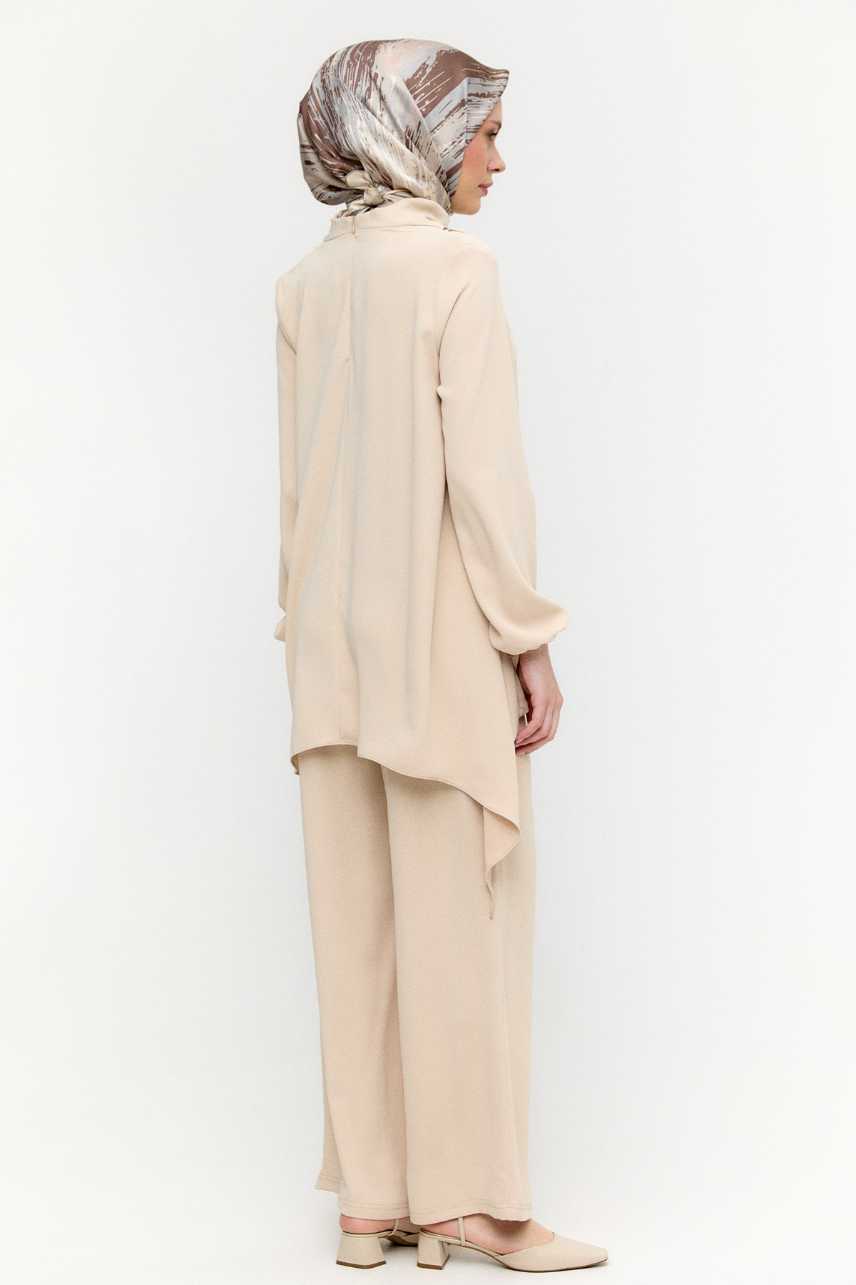 Degaje Yaka Stoperli İkili Takım, Tesettür Giyim