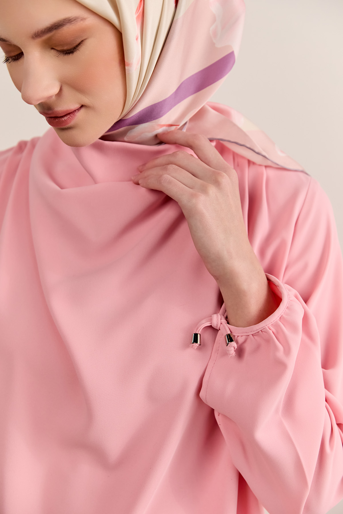 Degaje Yaka Stoperli İkili Takım, Tesettür Giyim