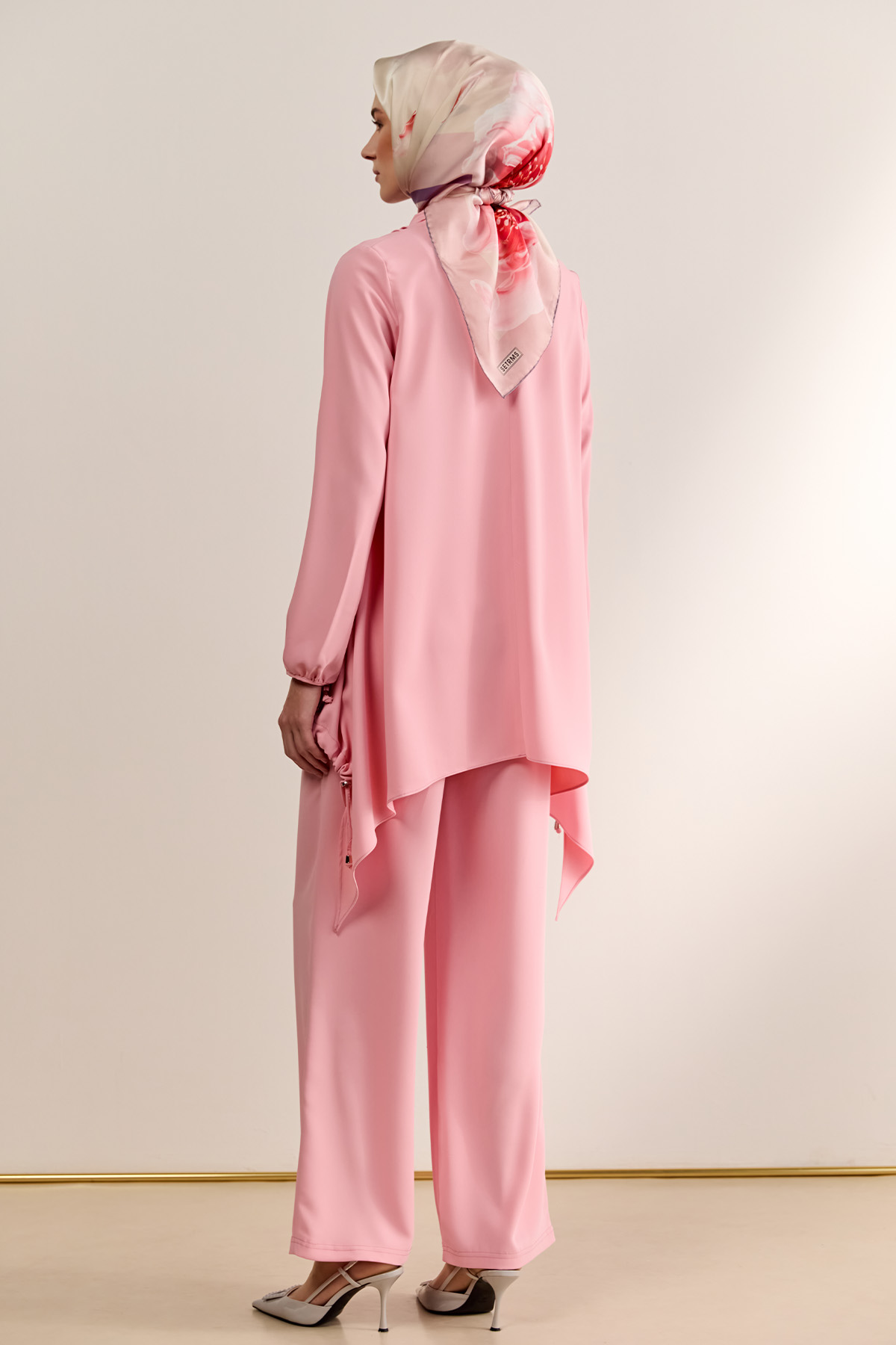 Degaje Yaka Stoperli İkili Takım, Tesettür Giyim