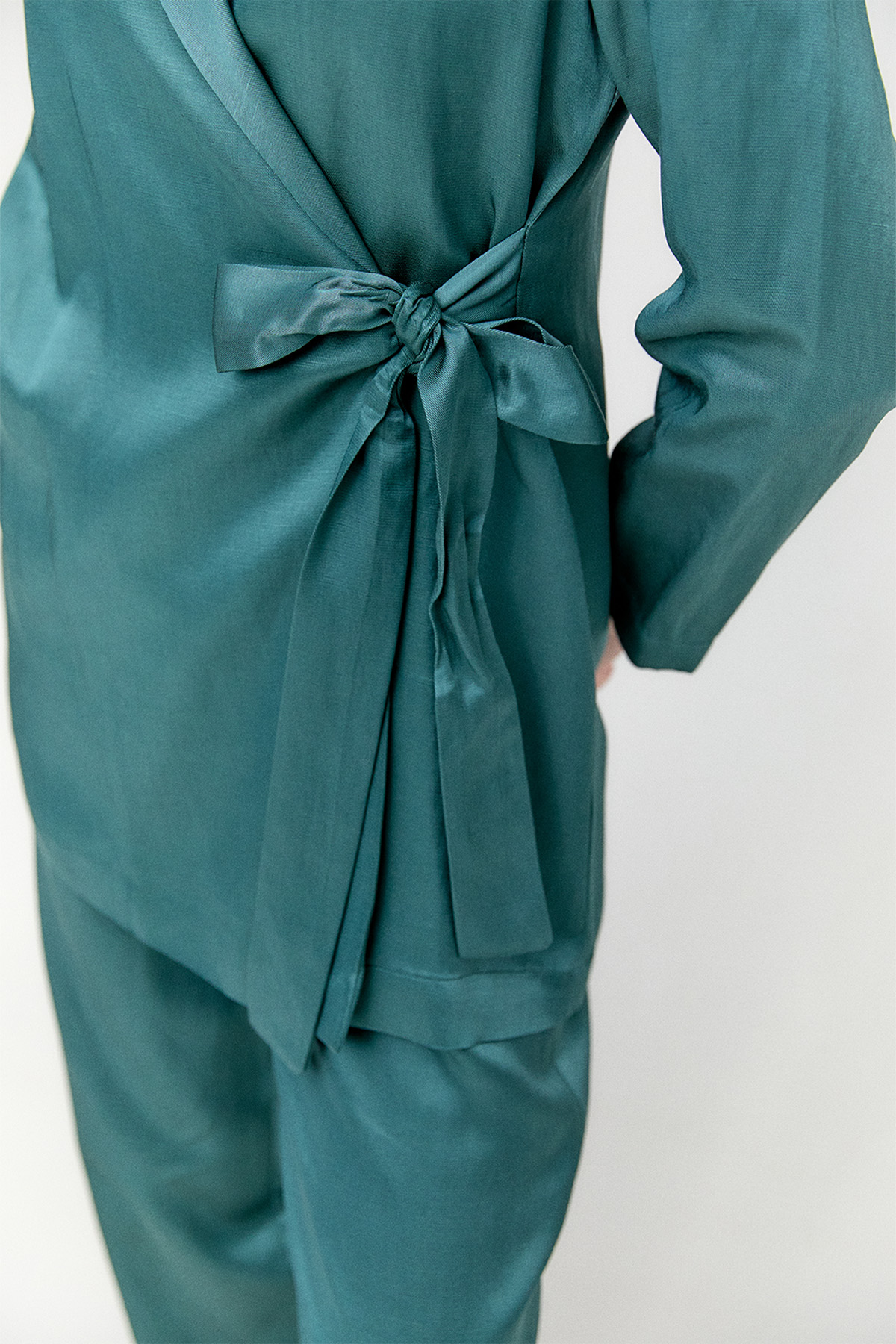 Jakarlı Kuşaklı İkili Takım, Tesettür Giyim