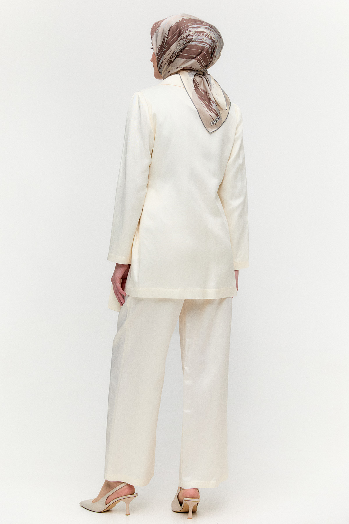 Jakarlı Kuşaklı İkili Takım, Tesettür Giyim